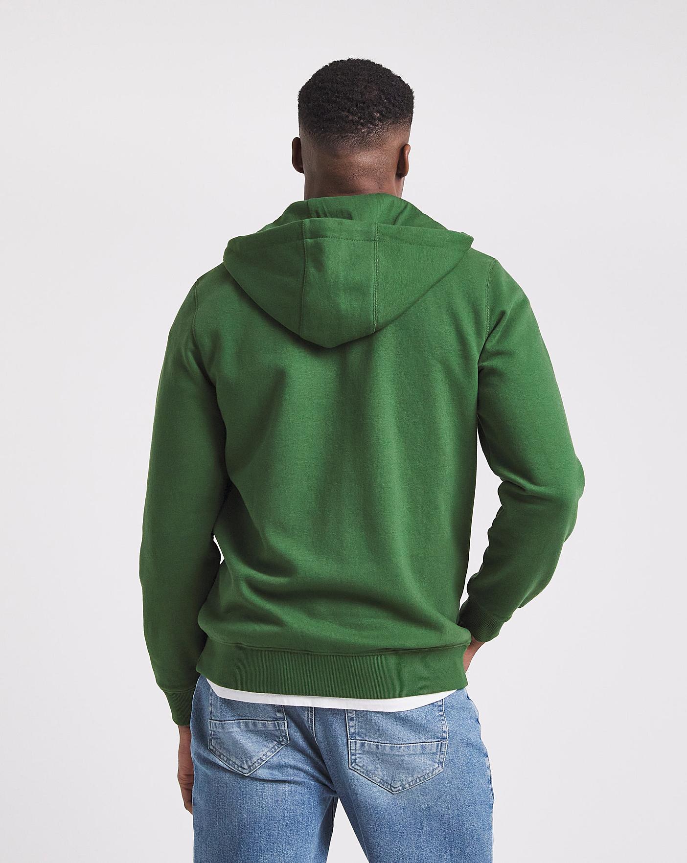 Long full zip clearance hoodie