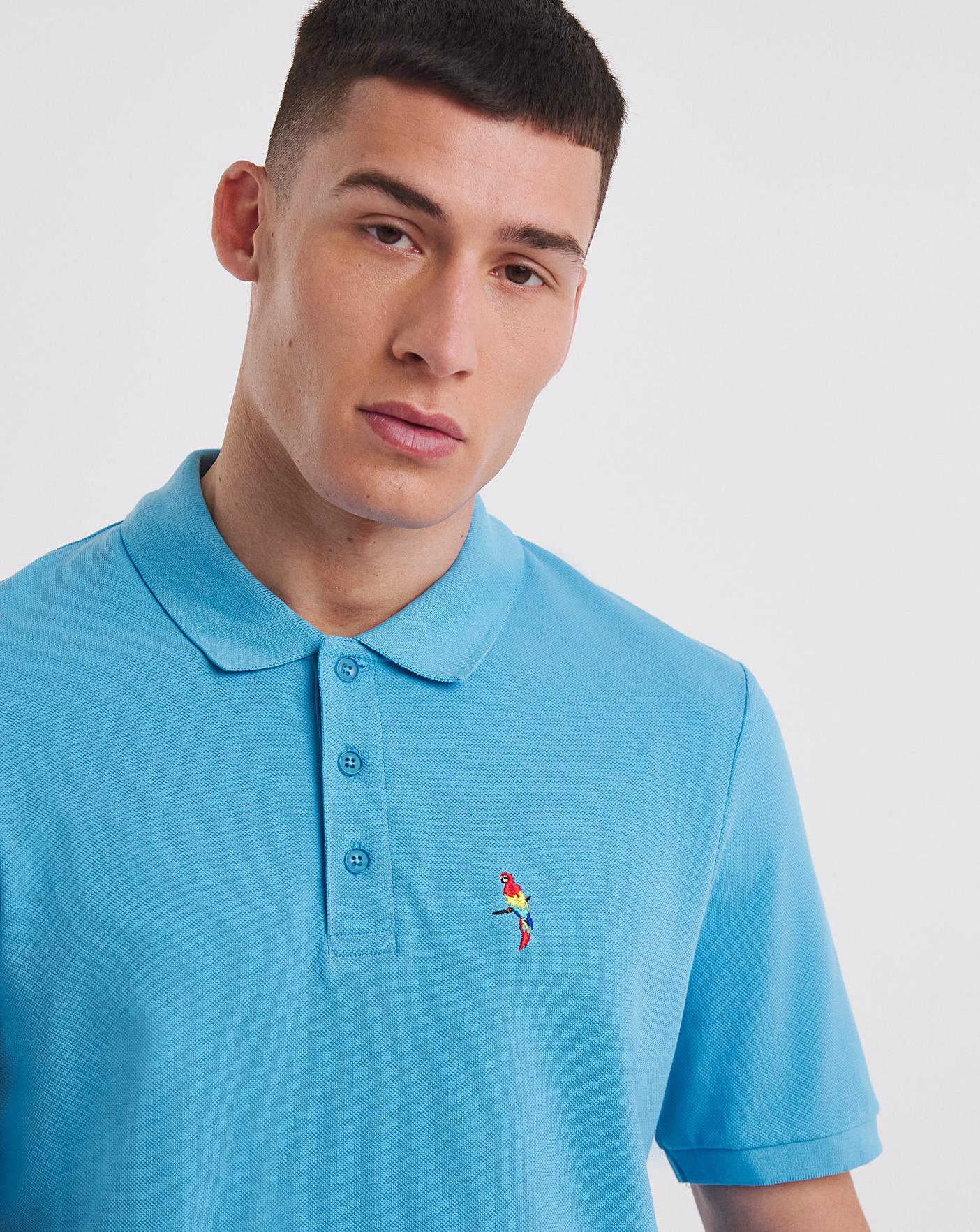Parrot Embroidered Polo Long J D Williams