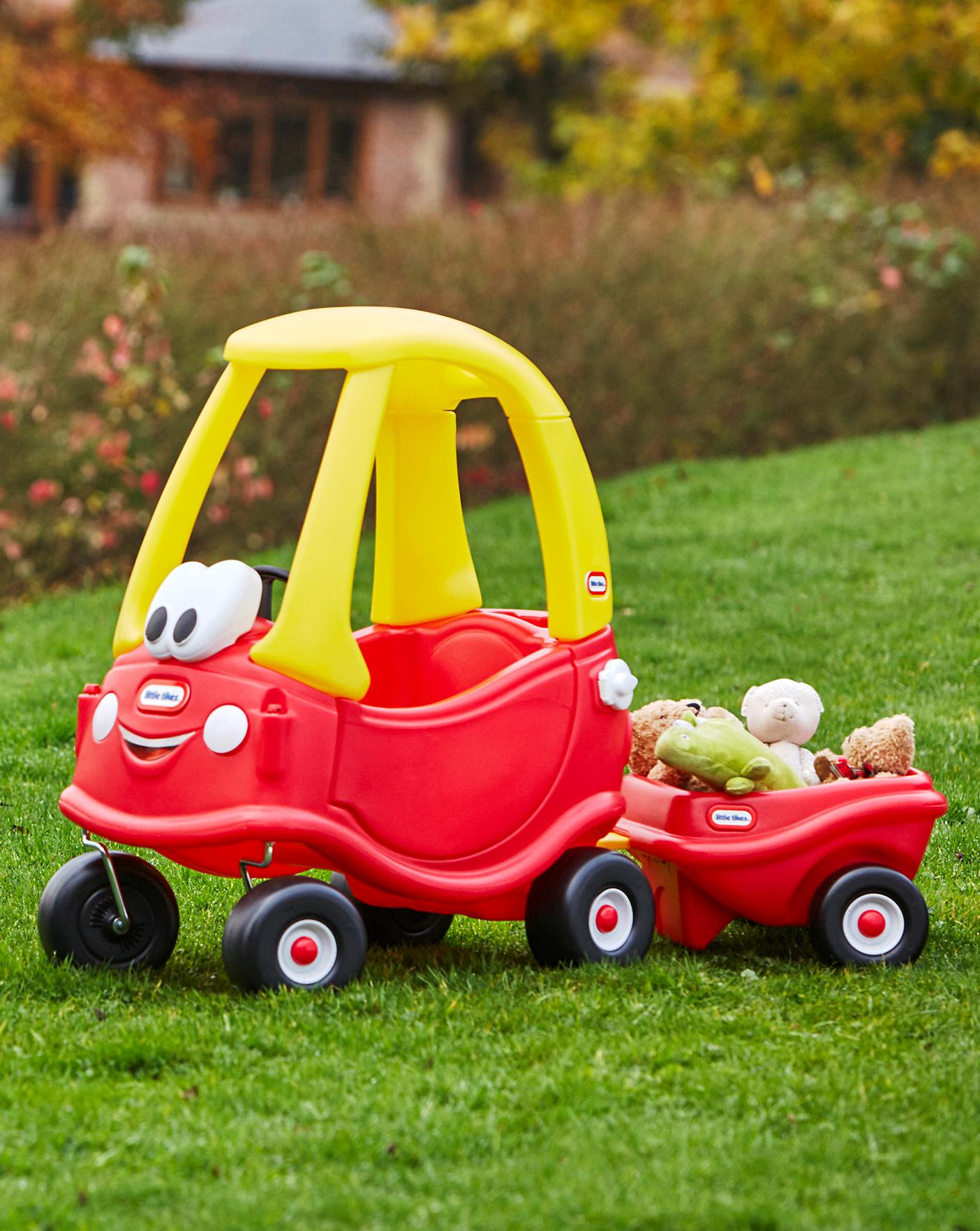 little tikes cozy coupe trailer red