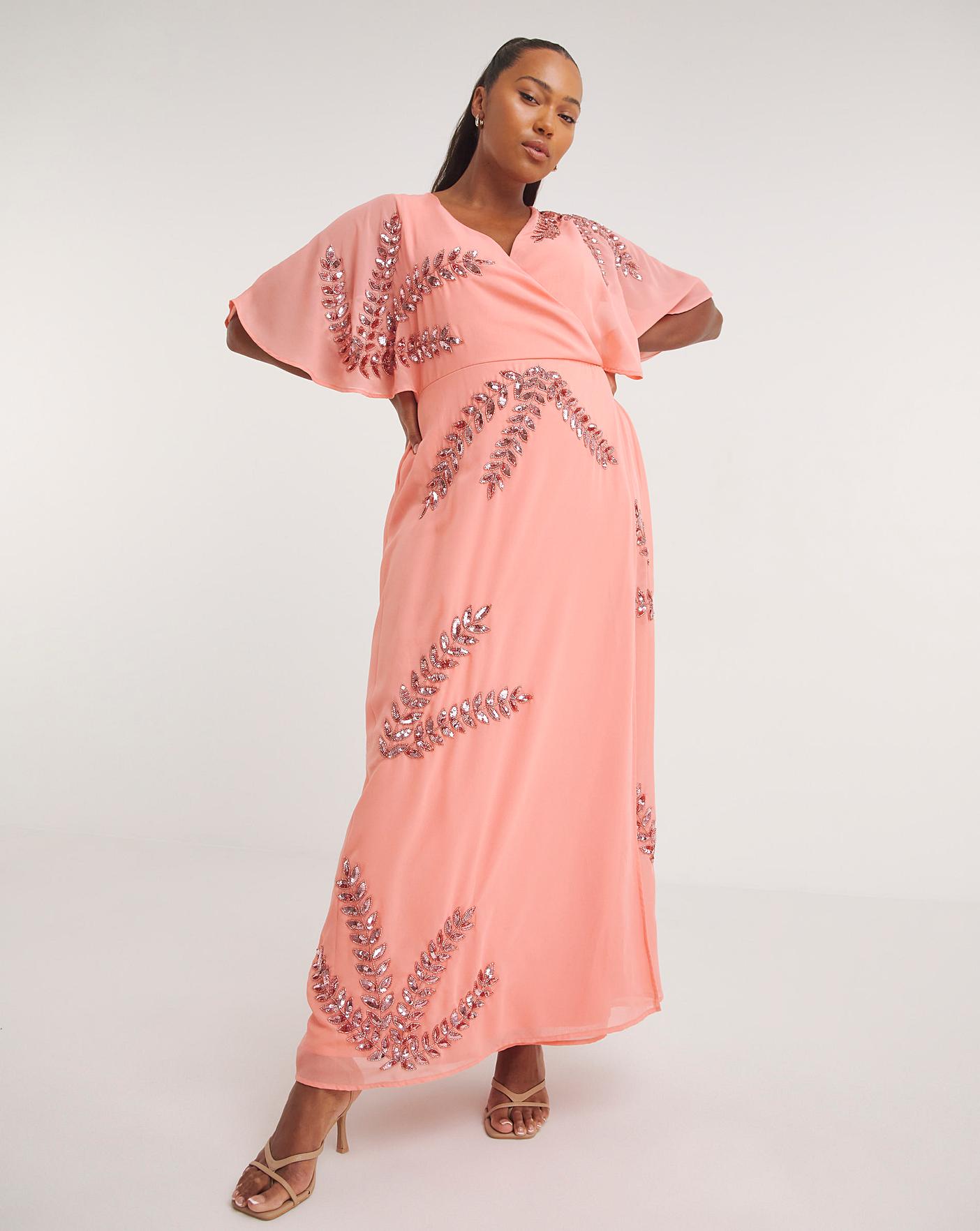 Maya wrap maxi outlet dress