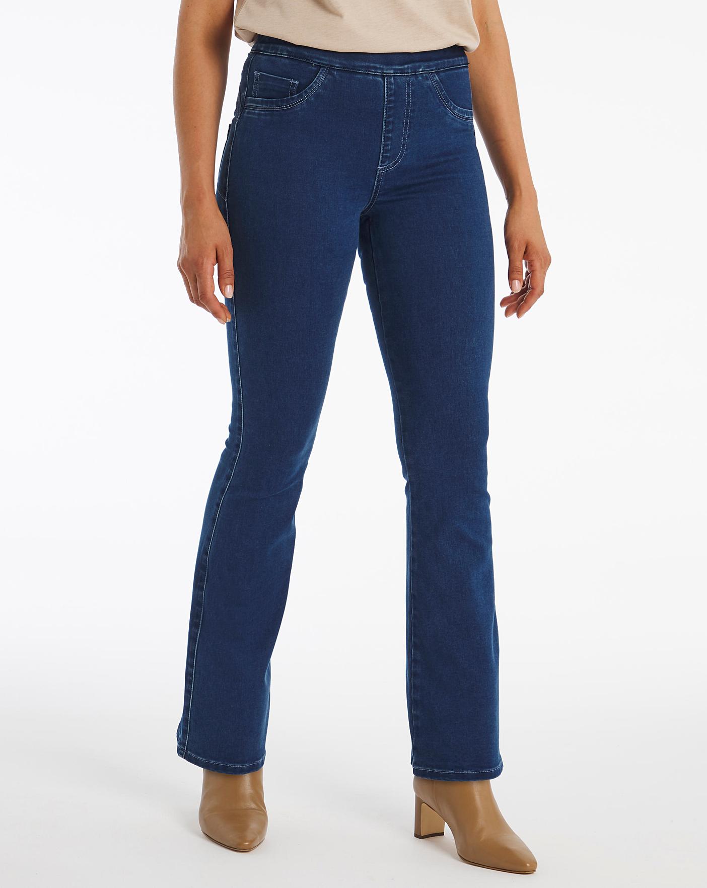 Pull On Power Blue Bootcut Jeggings | J D Williams