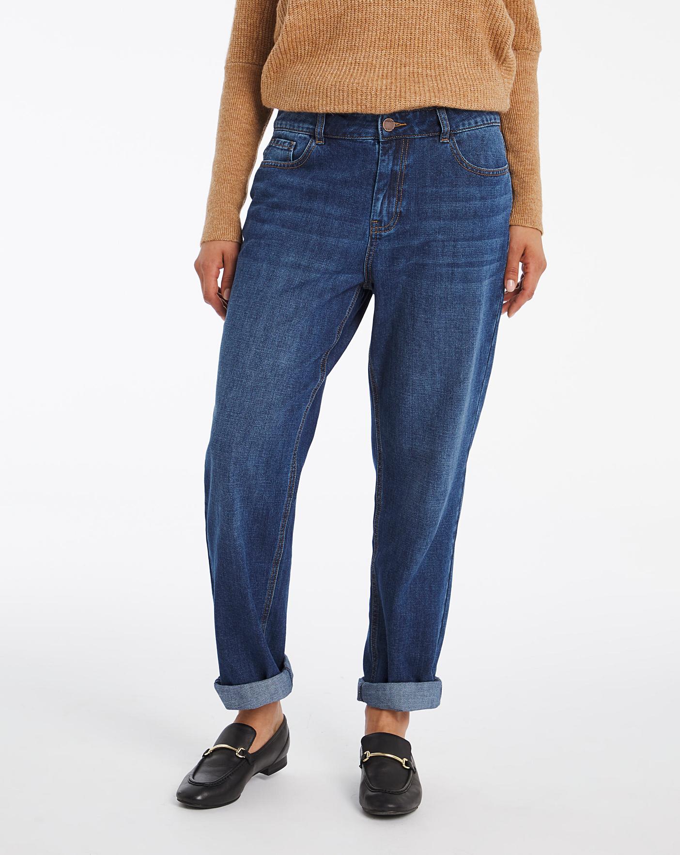non stretch boyfriend jeans