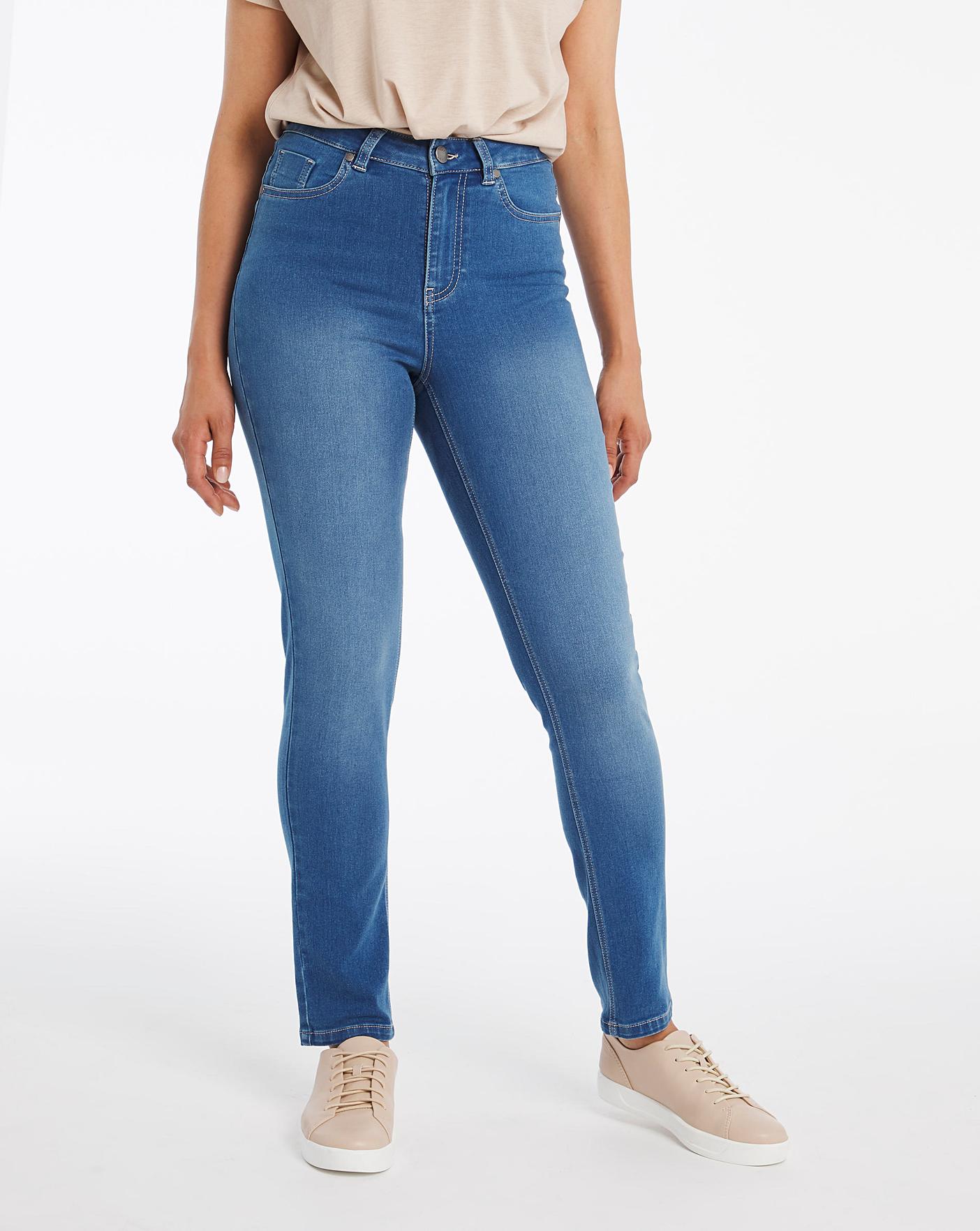 Lexi High Waist Super Soft Slim Jeans | J D Williams