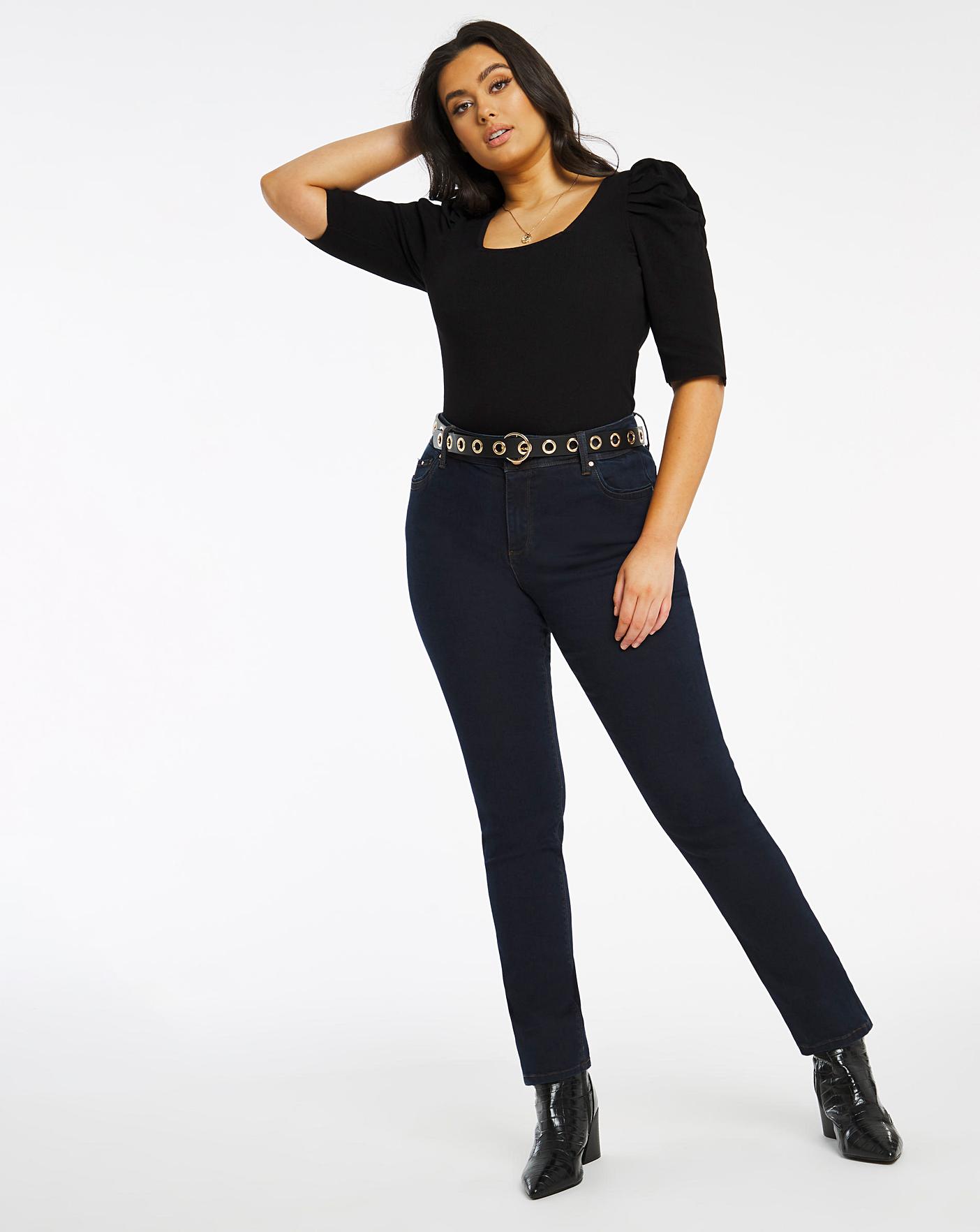 shape and sculpt straight leg jeans
