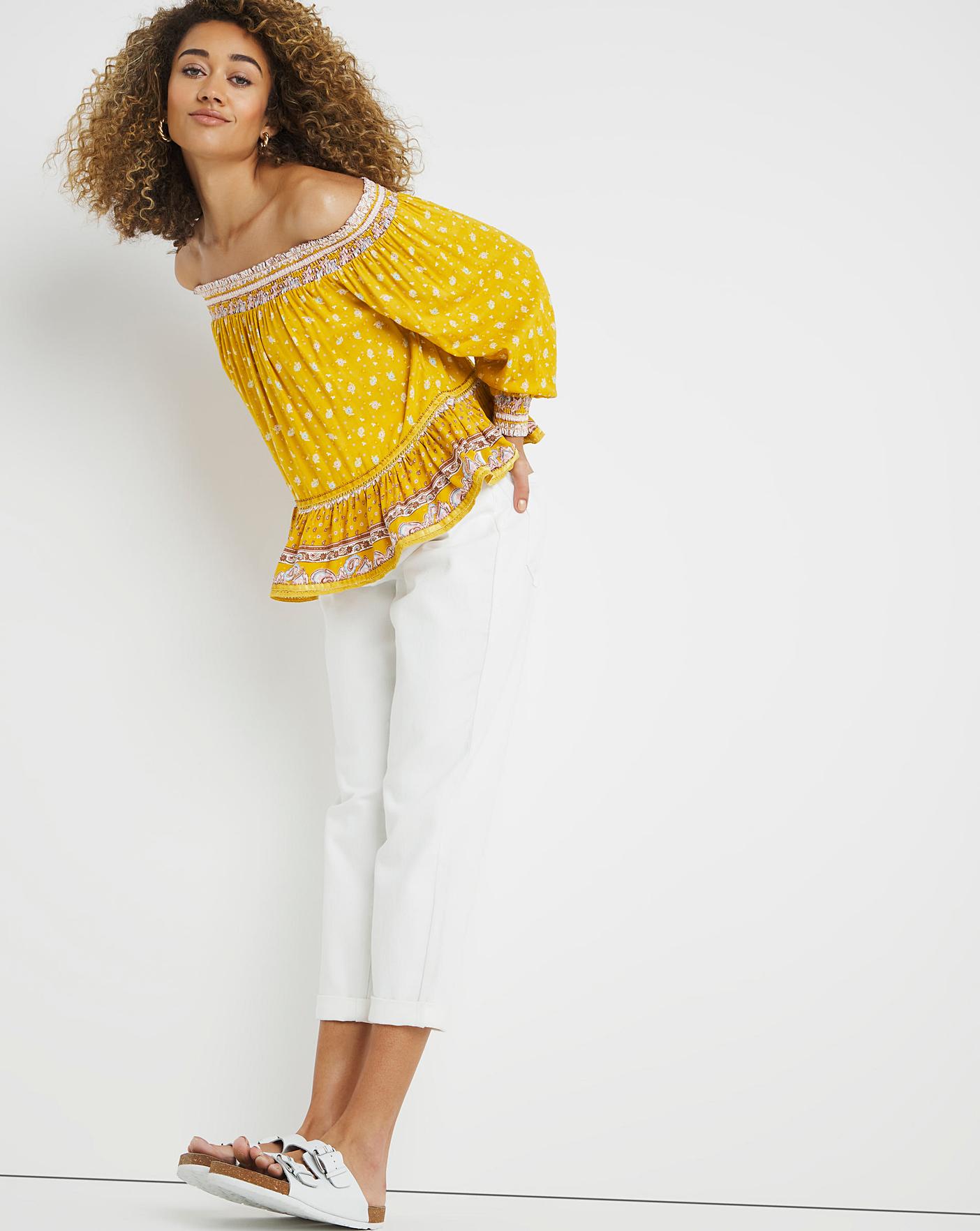 superdry off the shoulder top