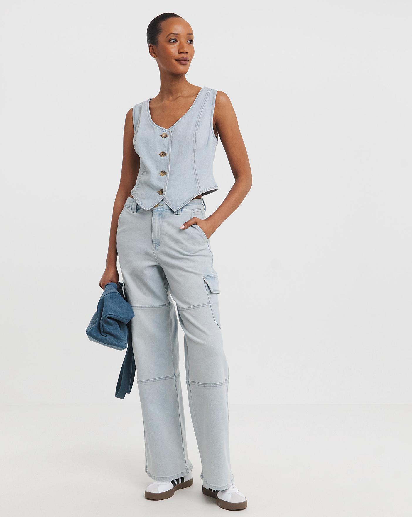 Light Blue Denim Waistcoat | Oxendales