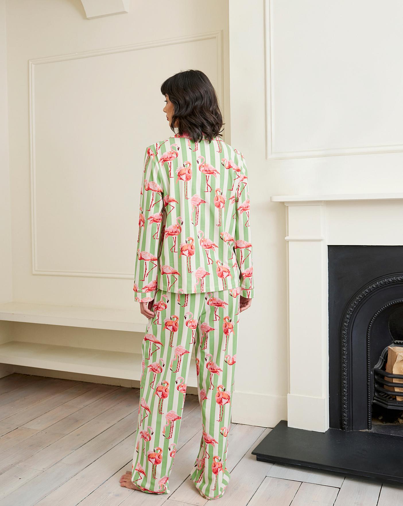 Pyjama Set Organic Cotton Pyjamas Women's Quality Pajamas Flamingo