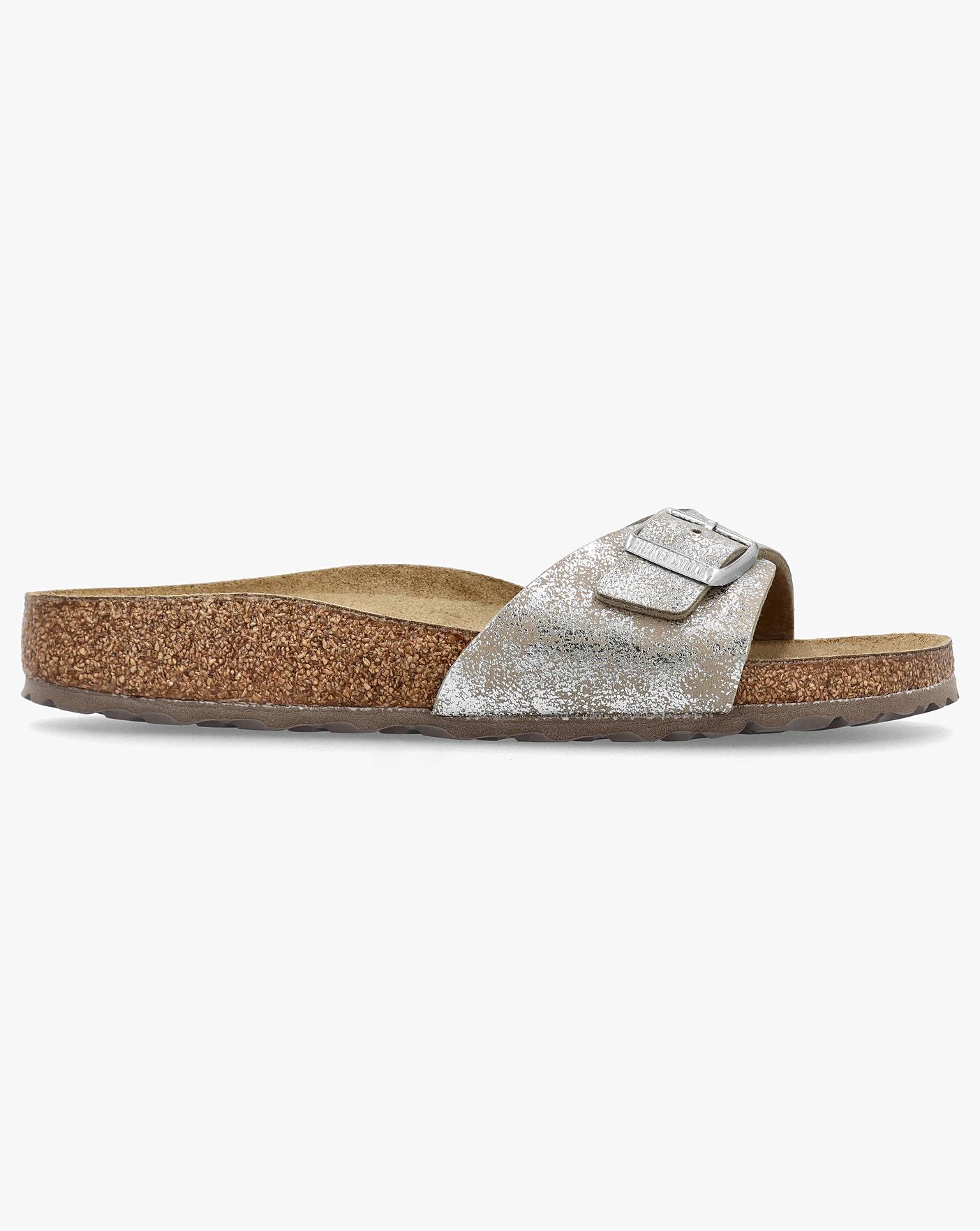 Birkenstock arizona washed metallic blue silver store