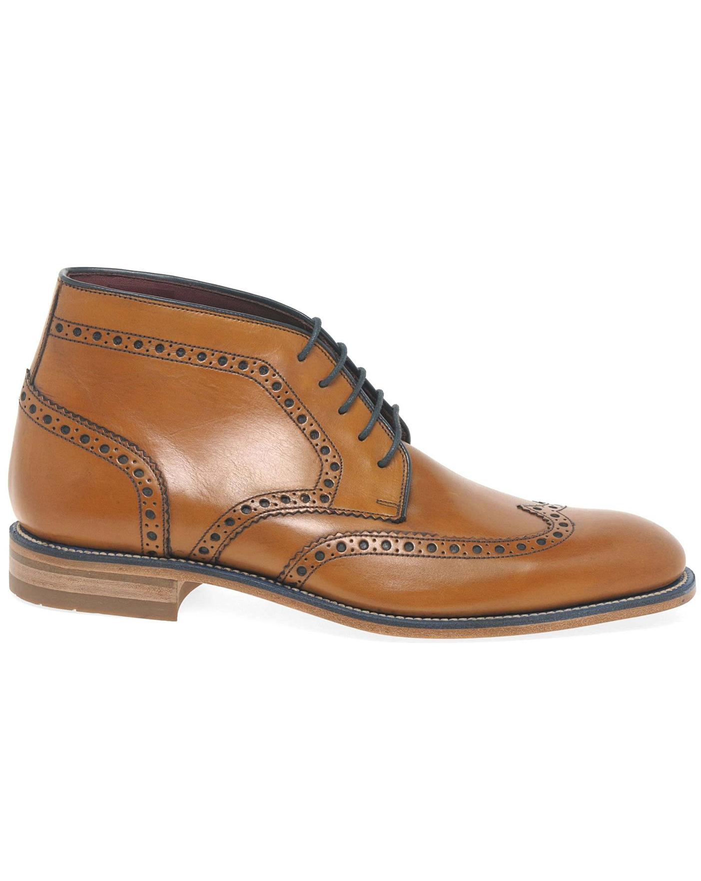 Errington Mens Leather Brogue Boot