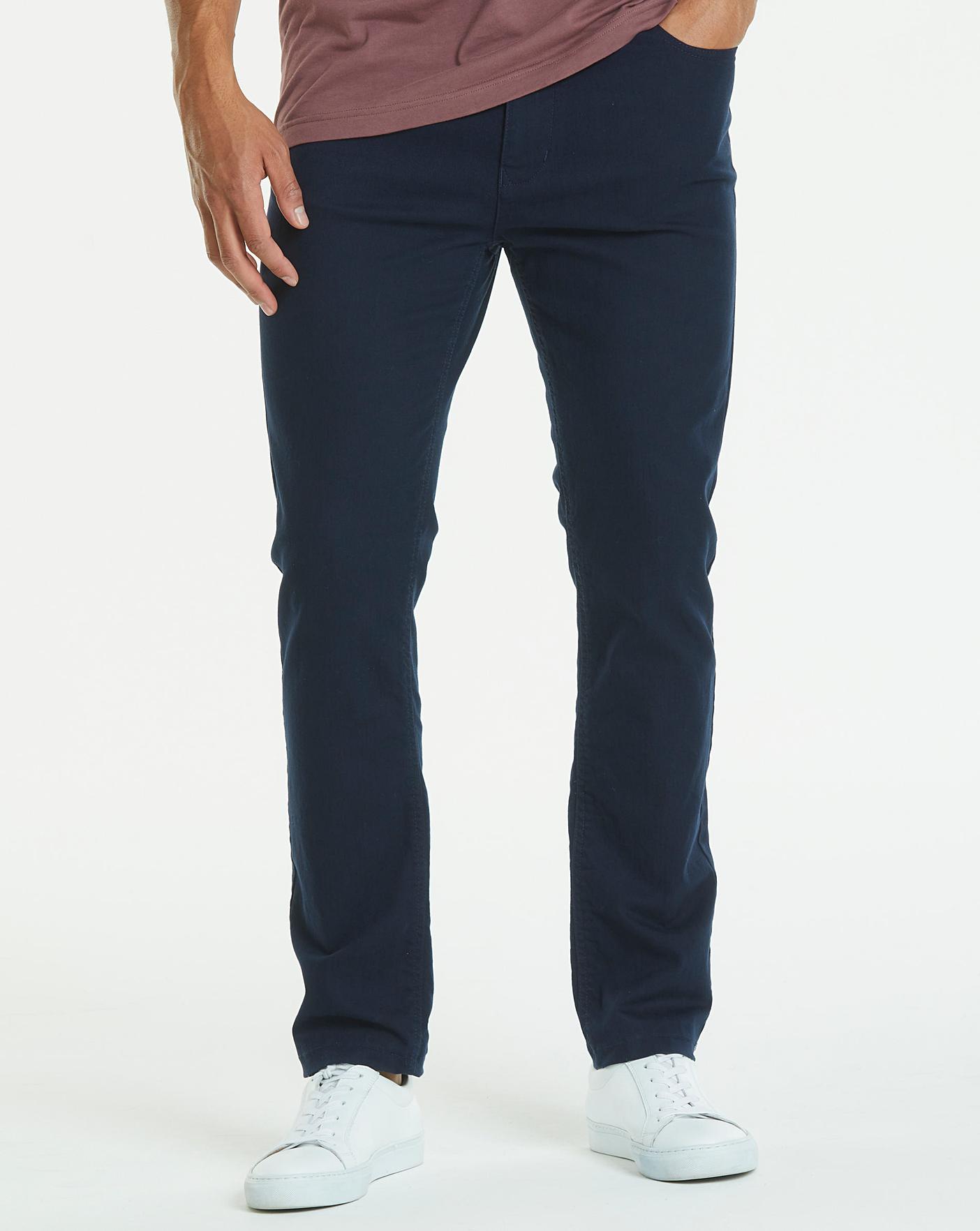navy jeans