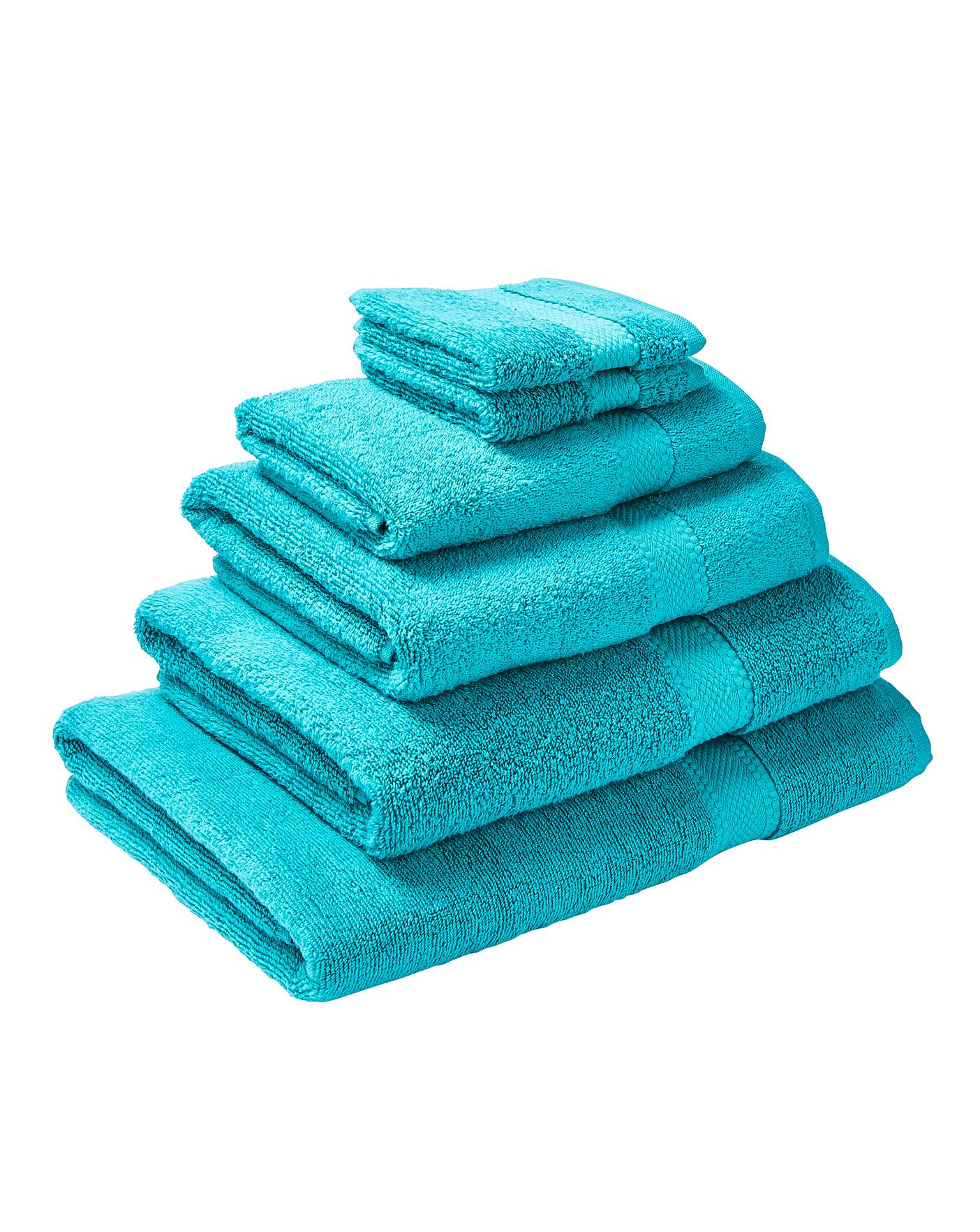 teal towels