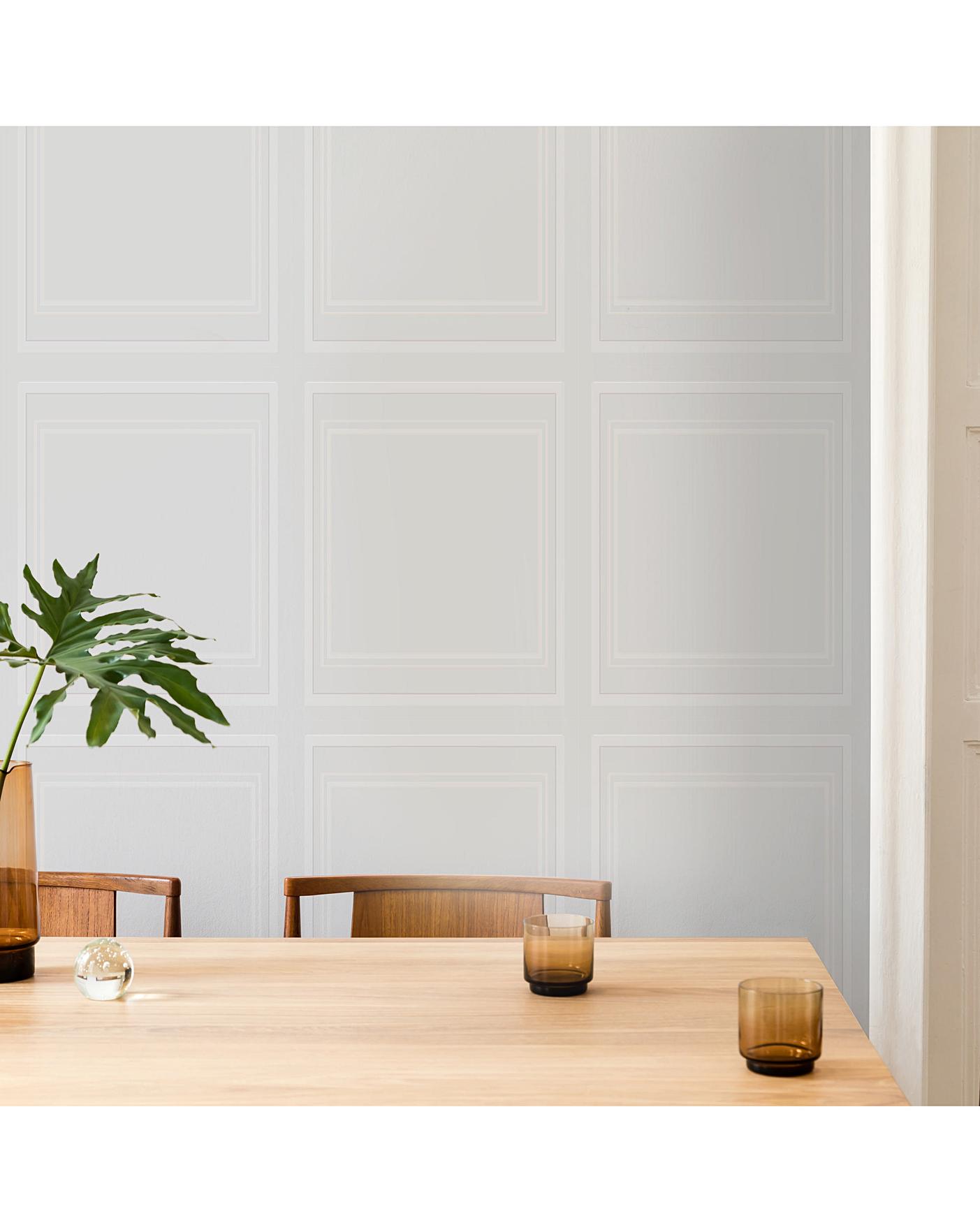 Superfresco Wood Panelling White W/paper J D Williams