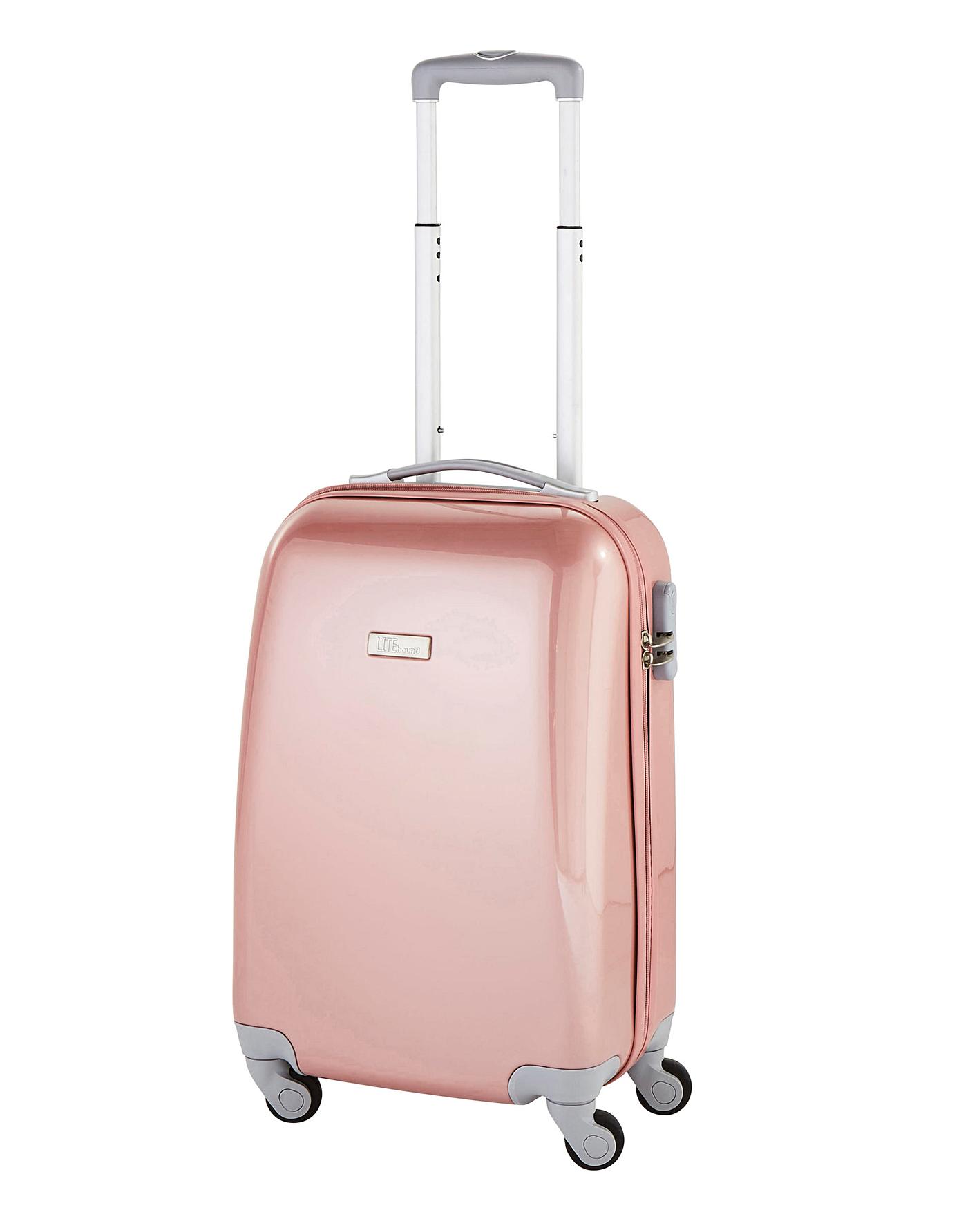 it luggage black & rose gold trim 28 inch suitcase