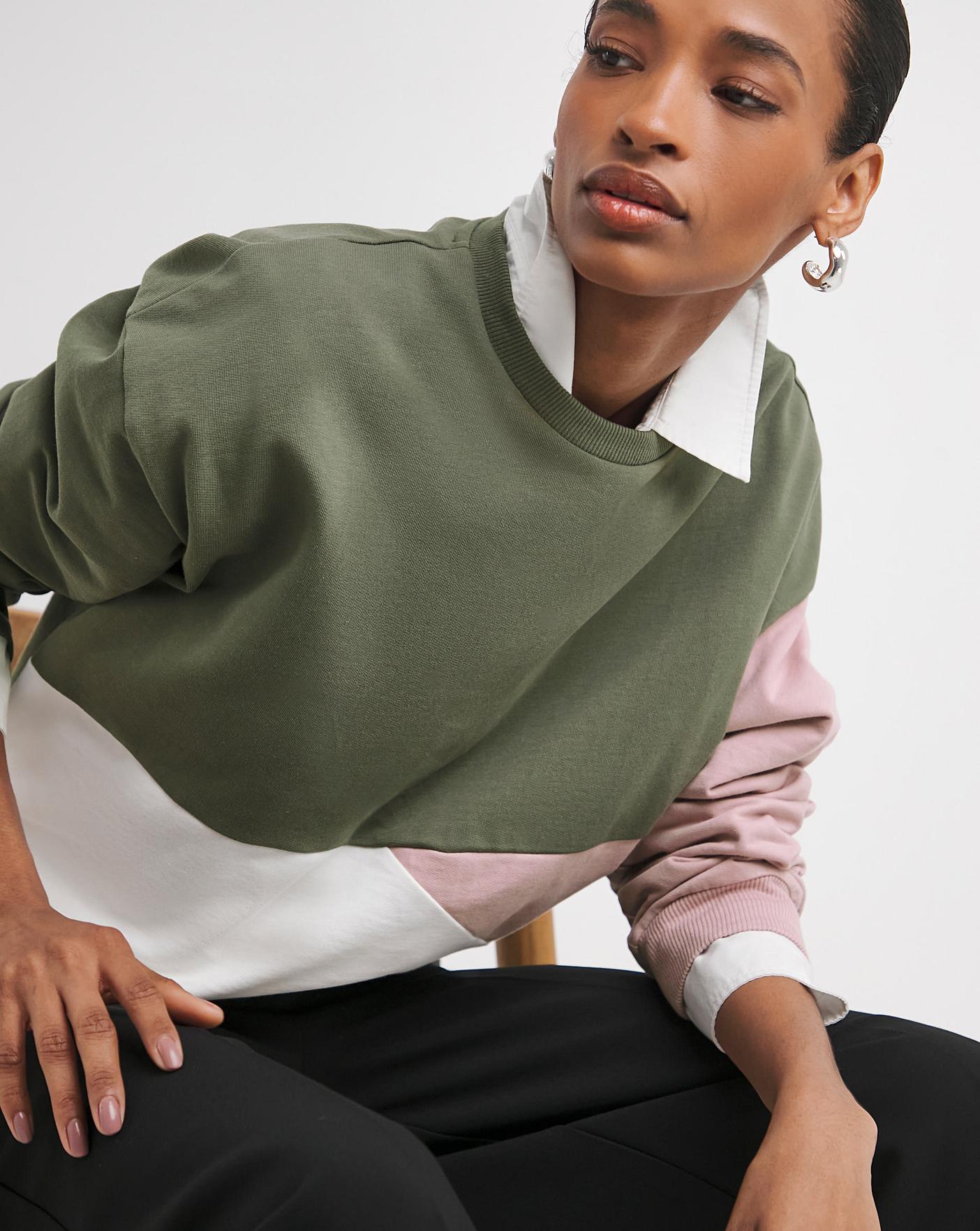 Colour Block Sweatshirt Premier Man