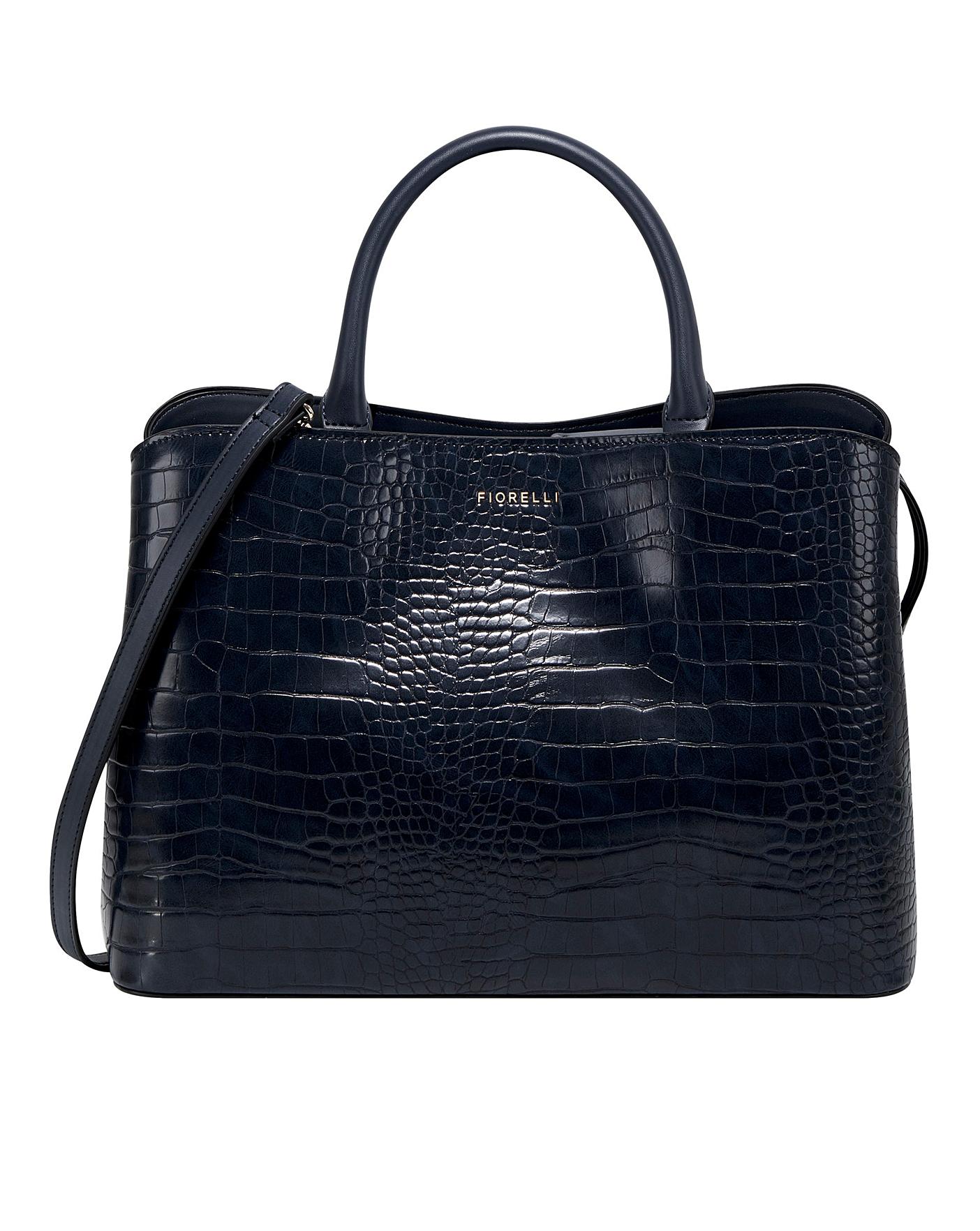 Fiorelli Bethnal Navy Croc Tote Bag | Oxendales