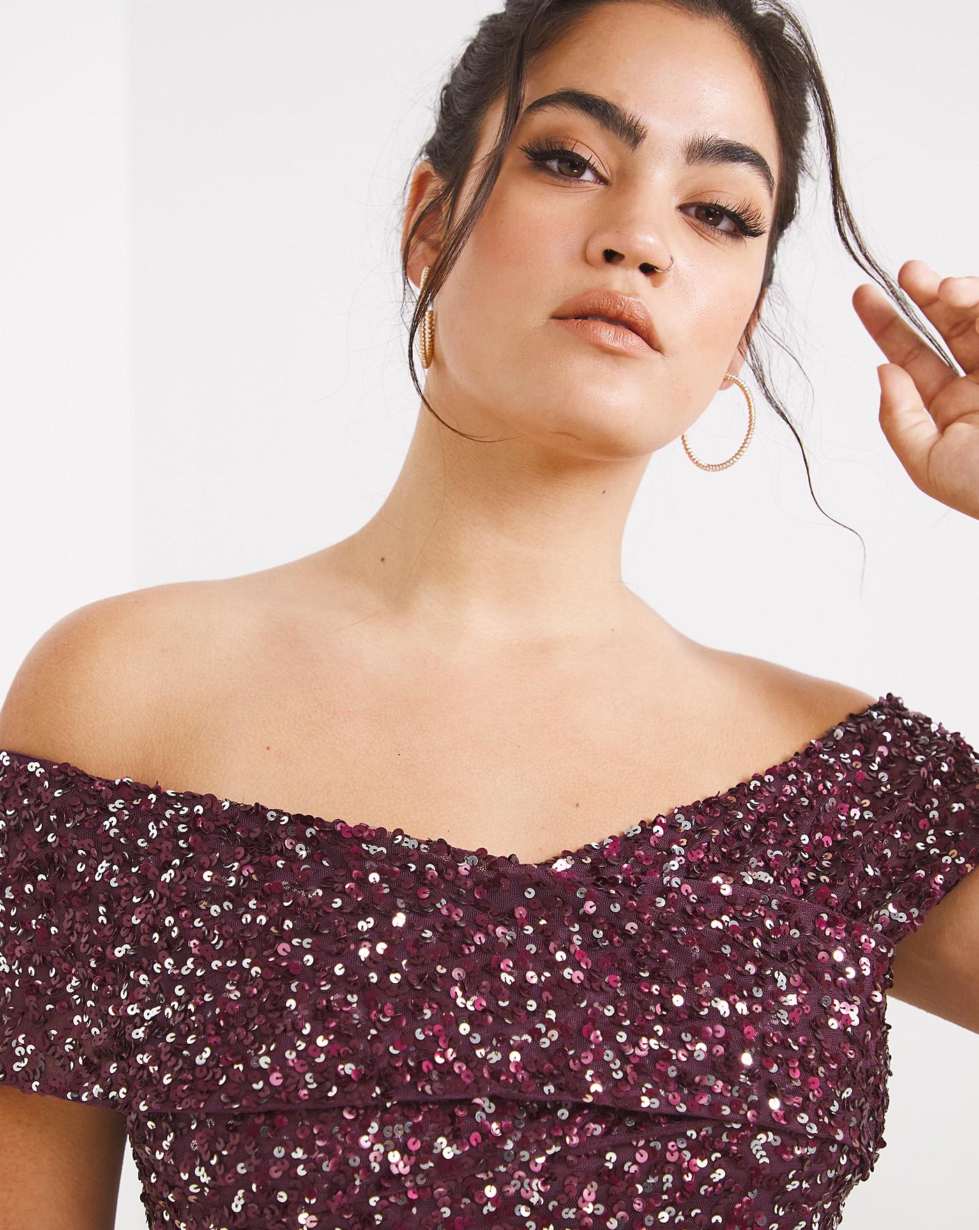 Maya Curve Sequin Dress Fashion World