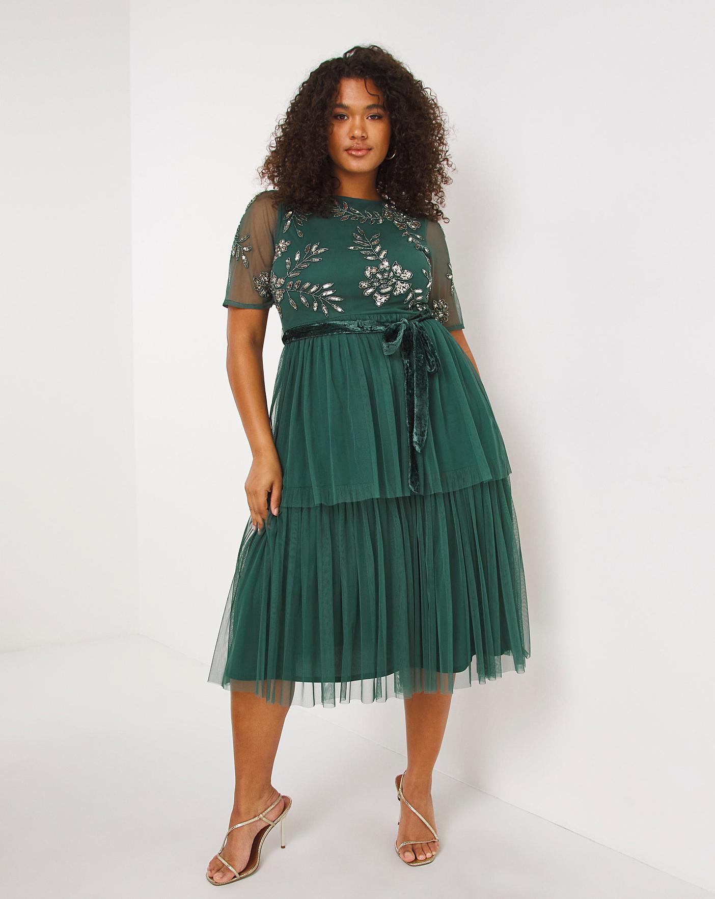 Maya Curve Sequin Midi Dress Marisota