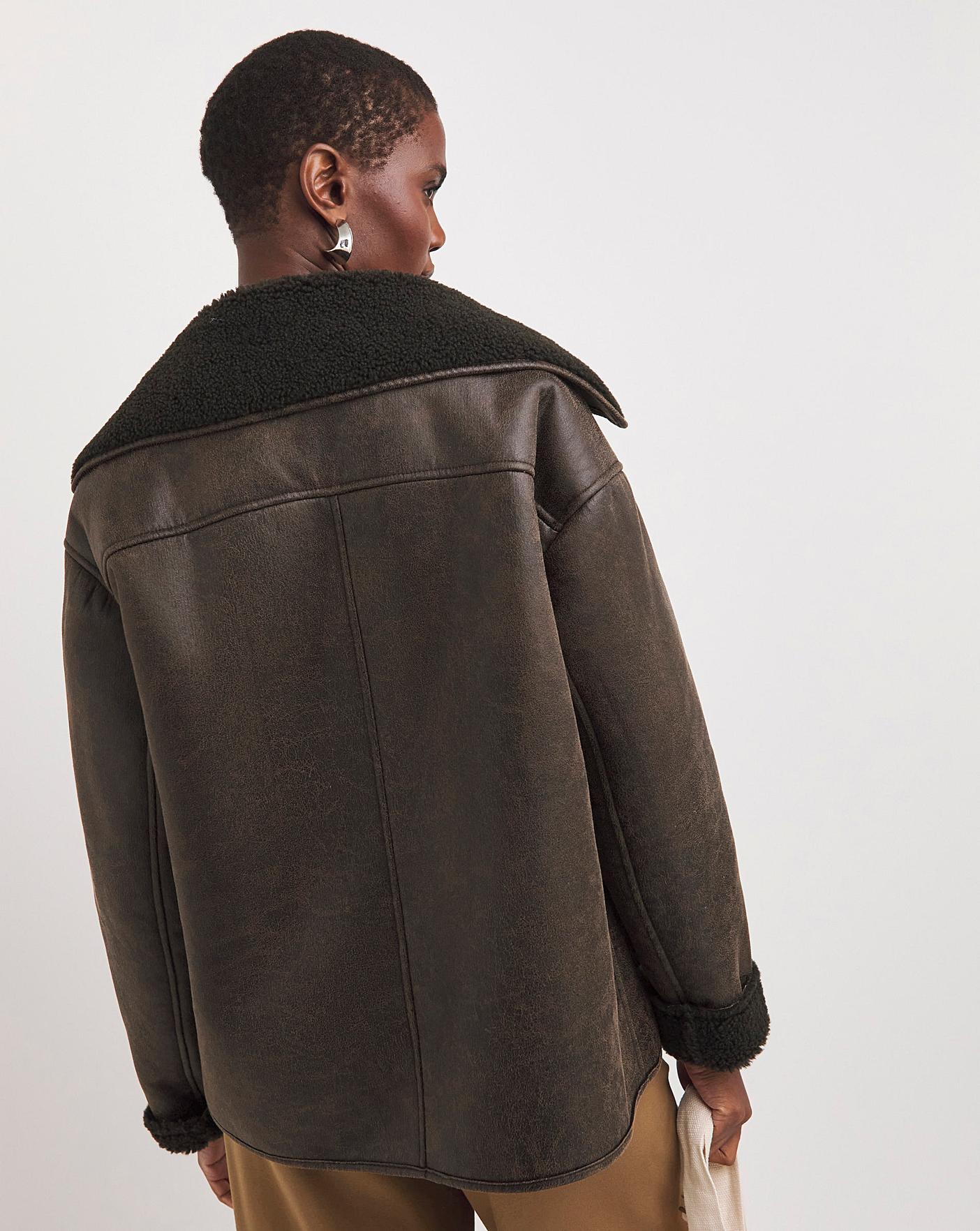 Shearling jacket sale online