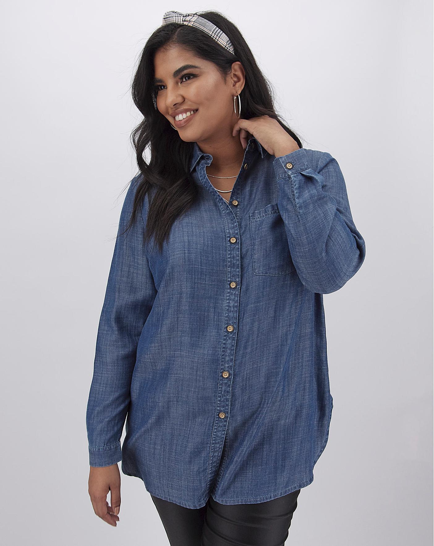 tencel denim top