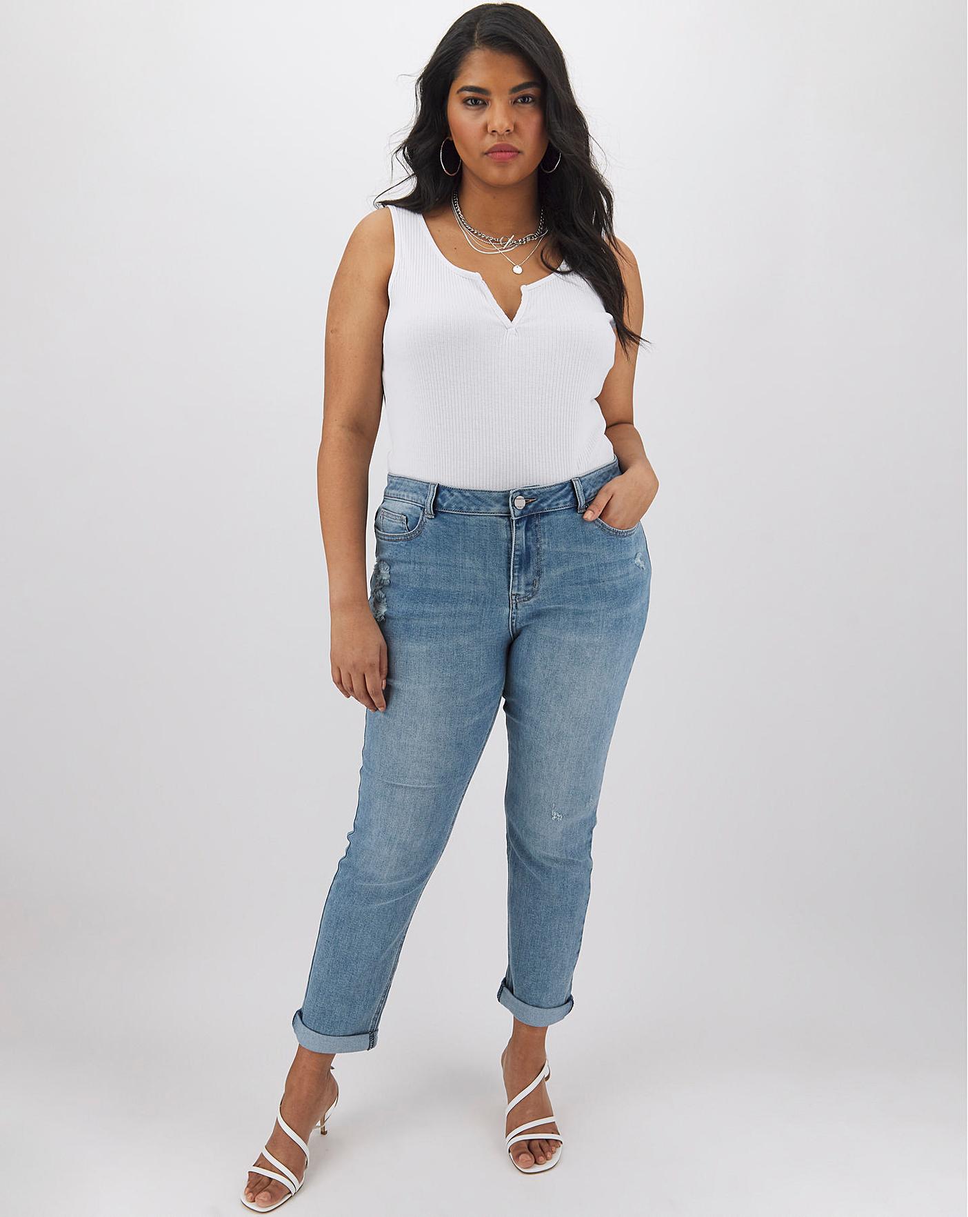 slim boyfriend jean