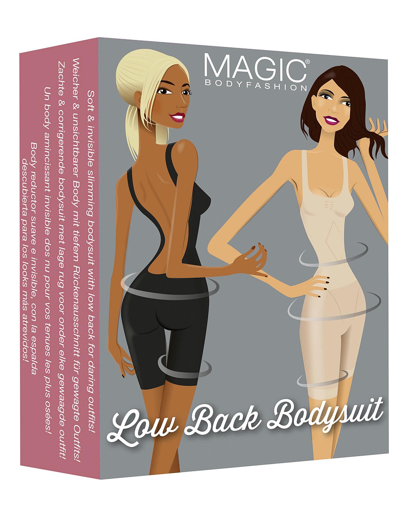 MAGIC BODYFASHION Low Back Bodysuit Women's Shapewear, Black :  : Fashion