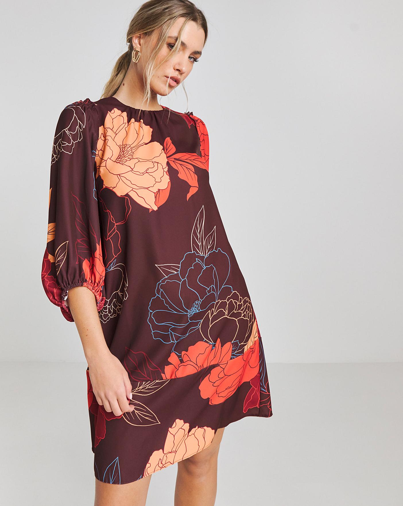 Joanna Hope Print Shift Dress Simply Be