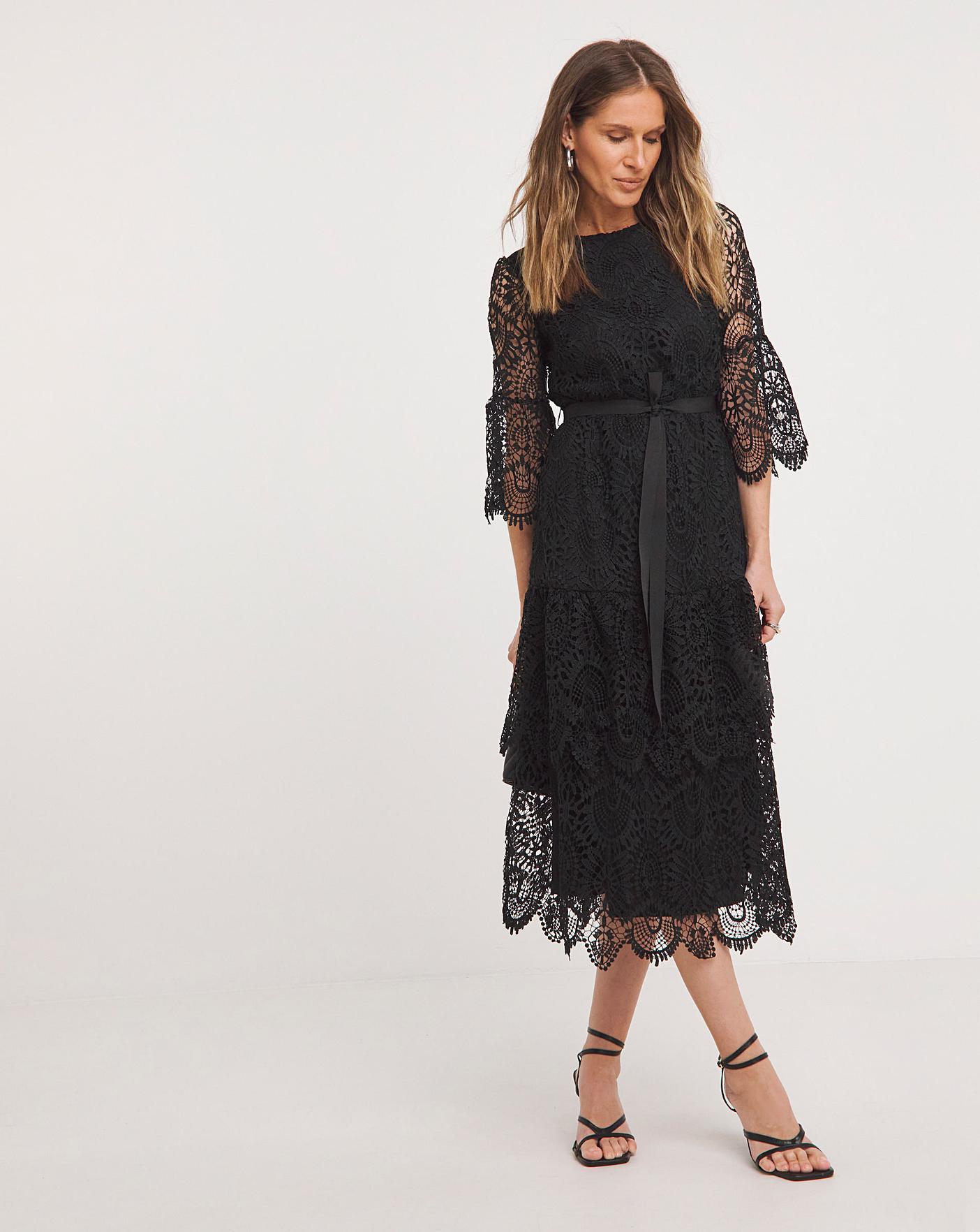 Joanna hope black lace dress hotsell