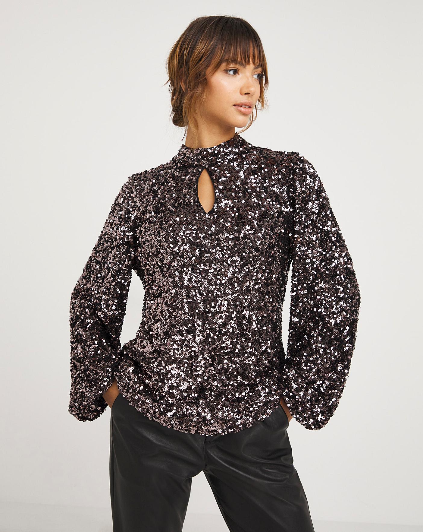 Joanna Hope Sequin Blouse | Ambrose Wilson