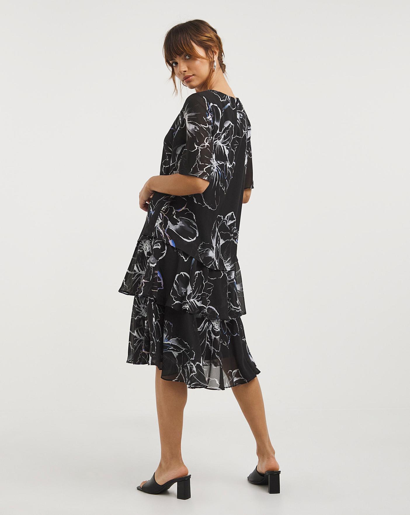 Joanna Hope Tiered Printed Dress | J D Williams