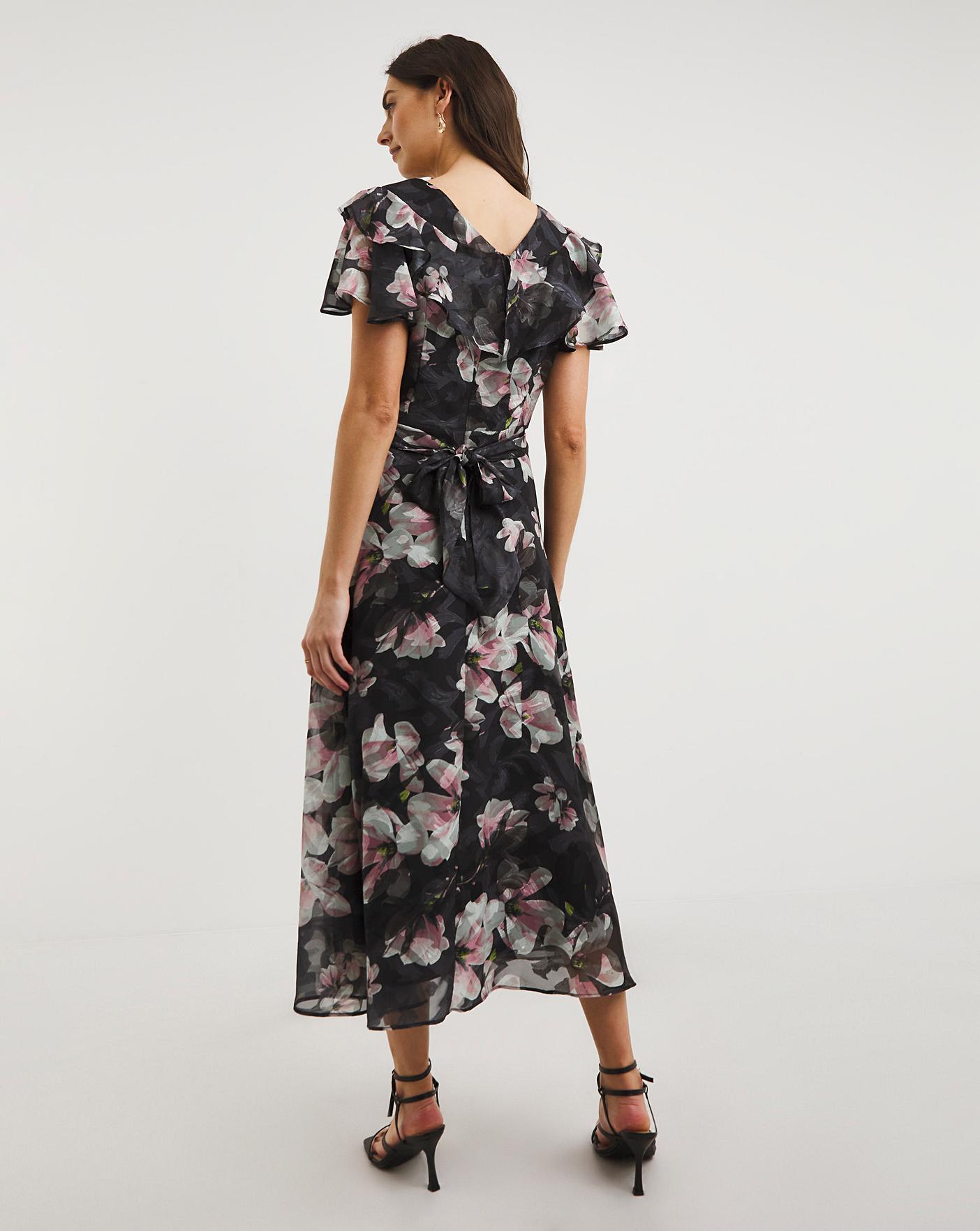 Joanna Hope Frill Sleeve Dress | Ambrose Wilson