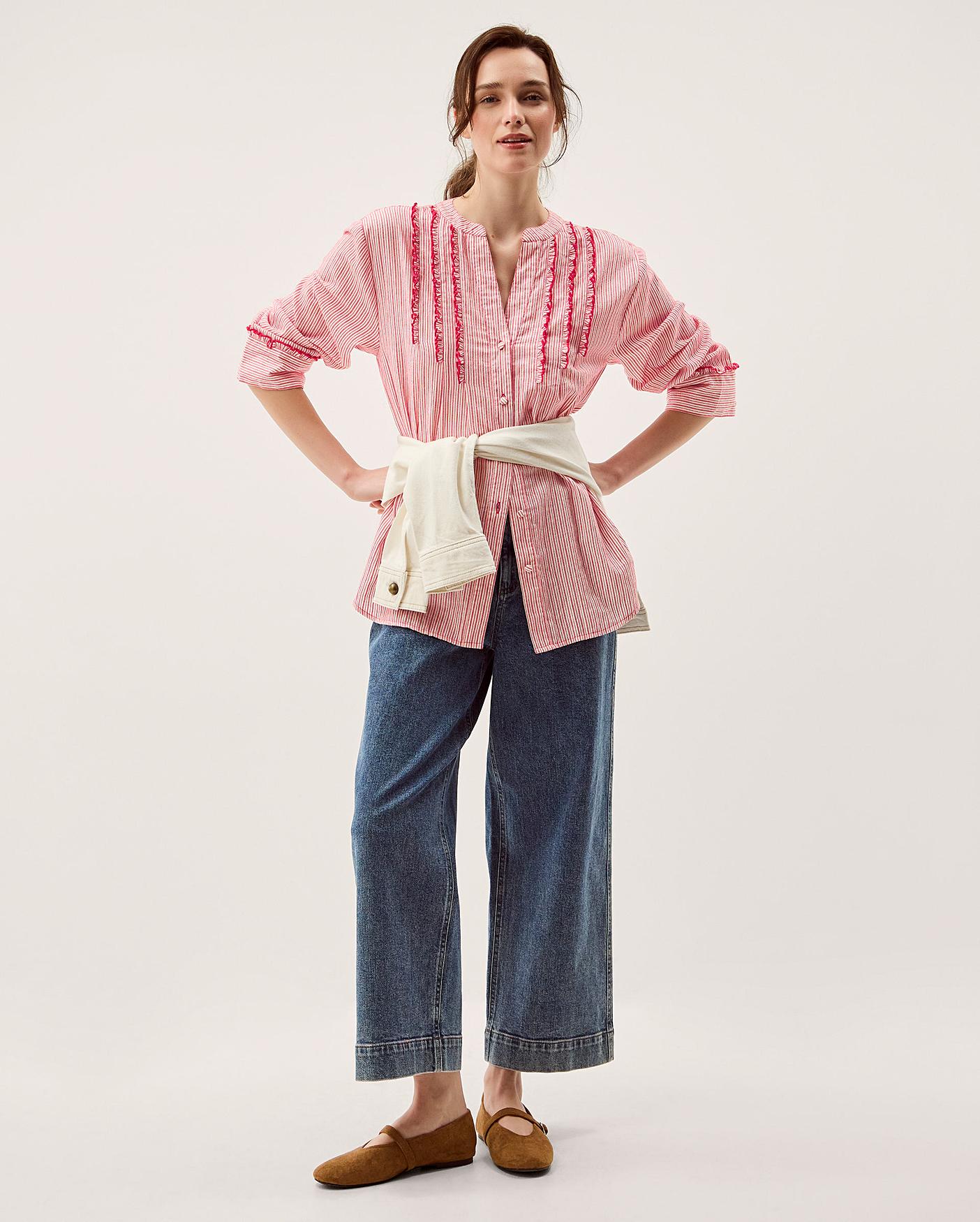 Monsoon Ceres Frill Stripe Shirt | Oxendales