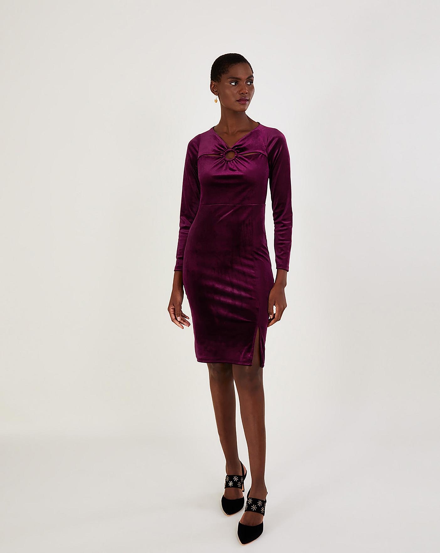 Monsoon Cece Velvet Shift Dress | J D Williams