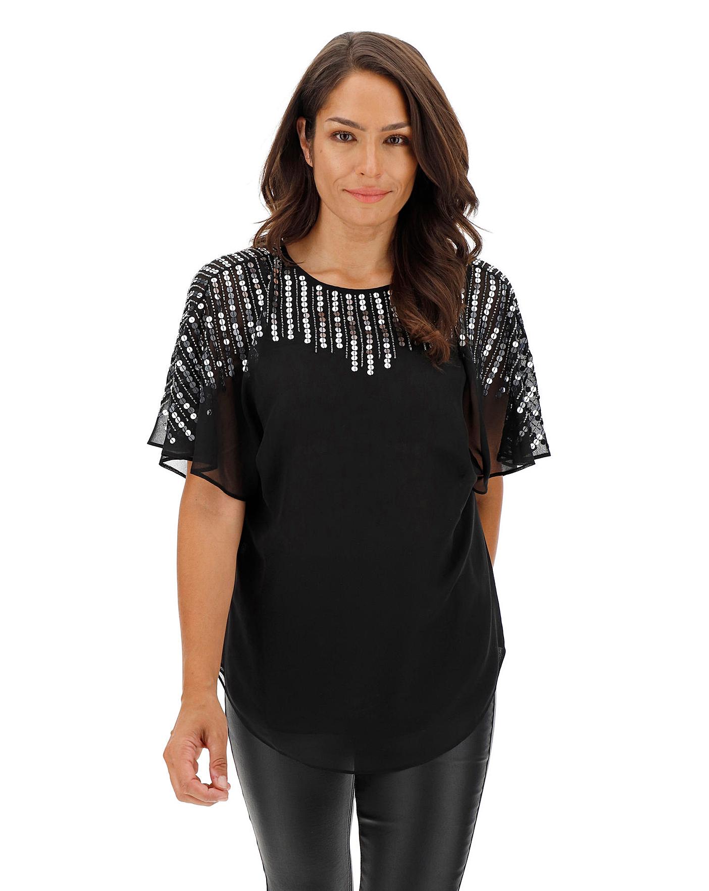 jd williams sequin top