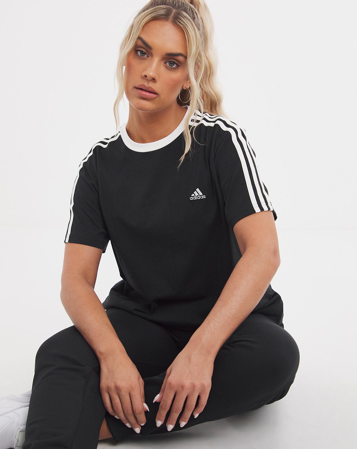 Adidas tshirt 3 online stripes