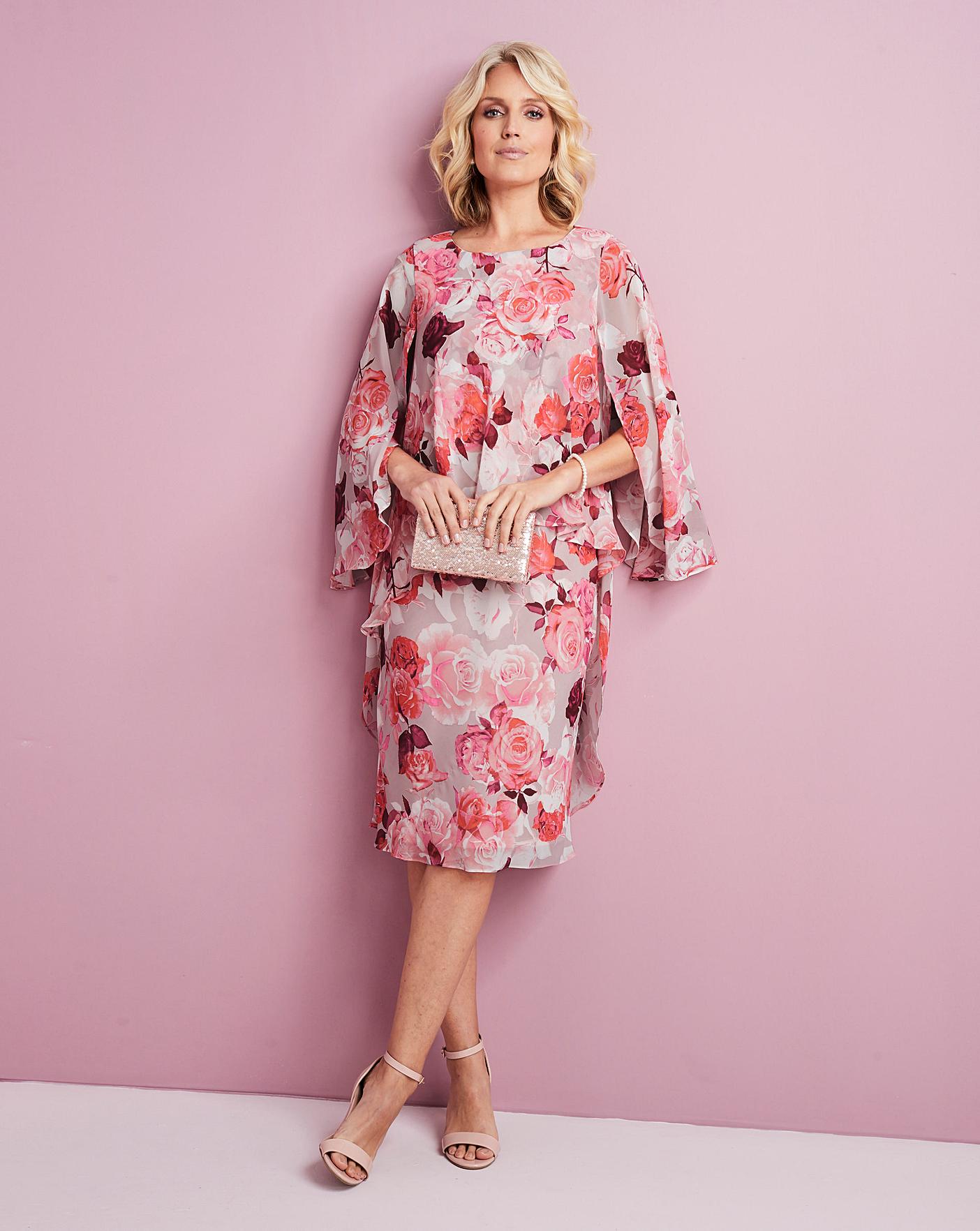 Floral Print Layered Dress | Ambrose Wilson