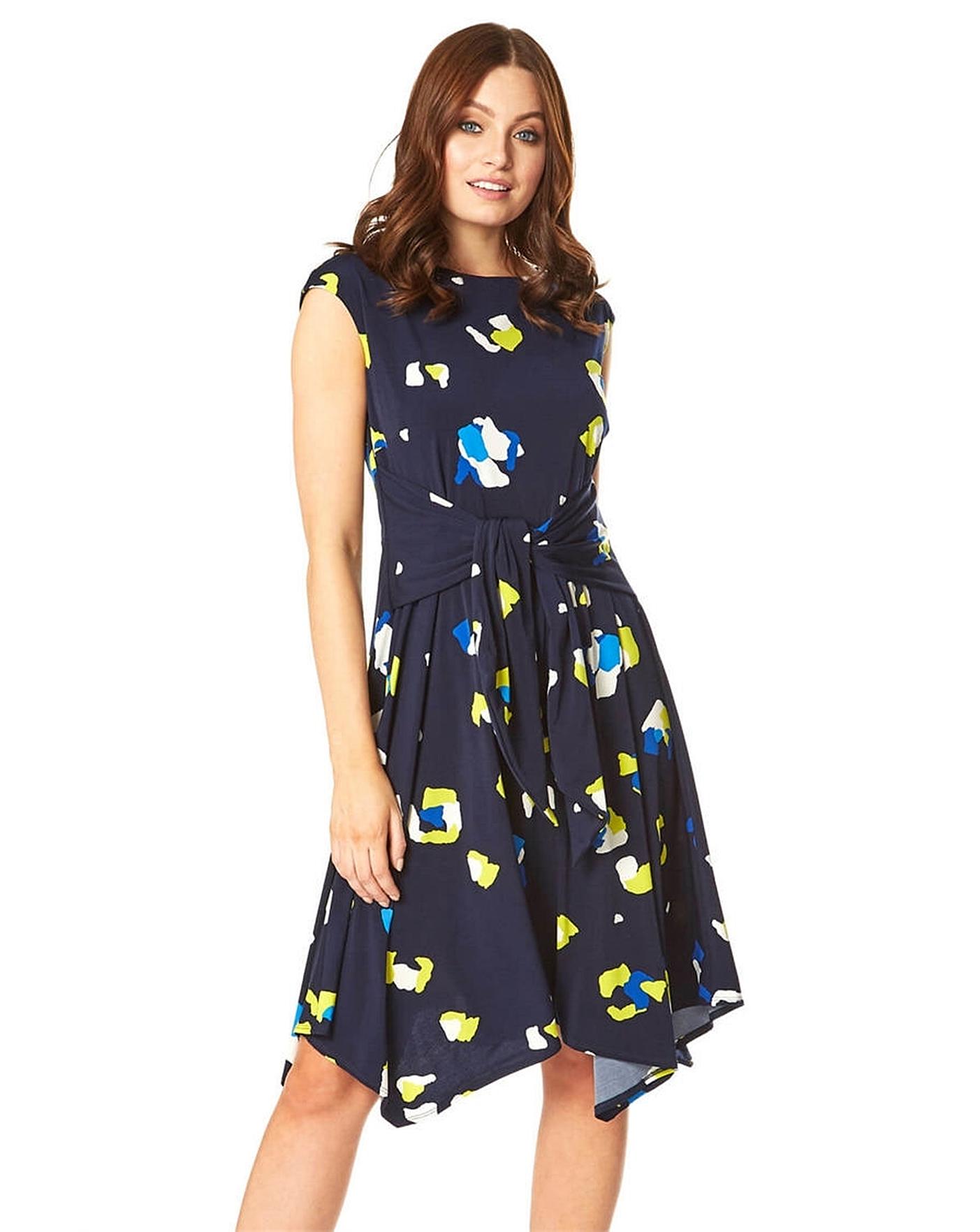 roman hanky hem dress