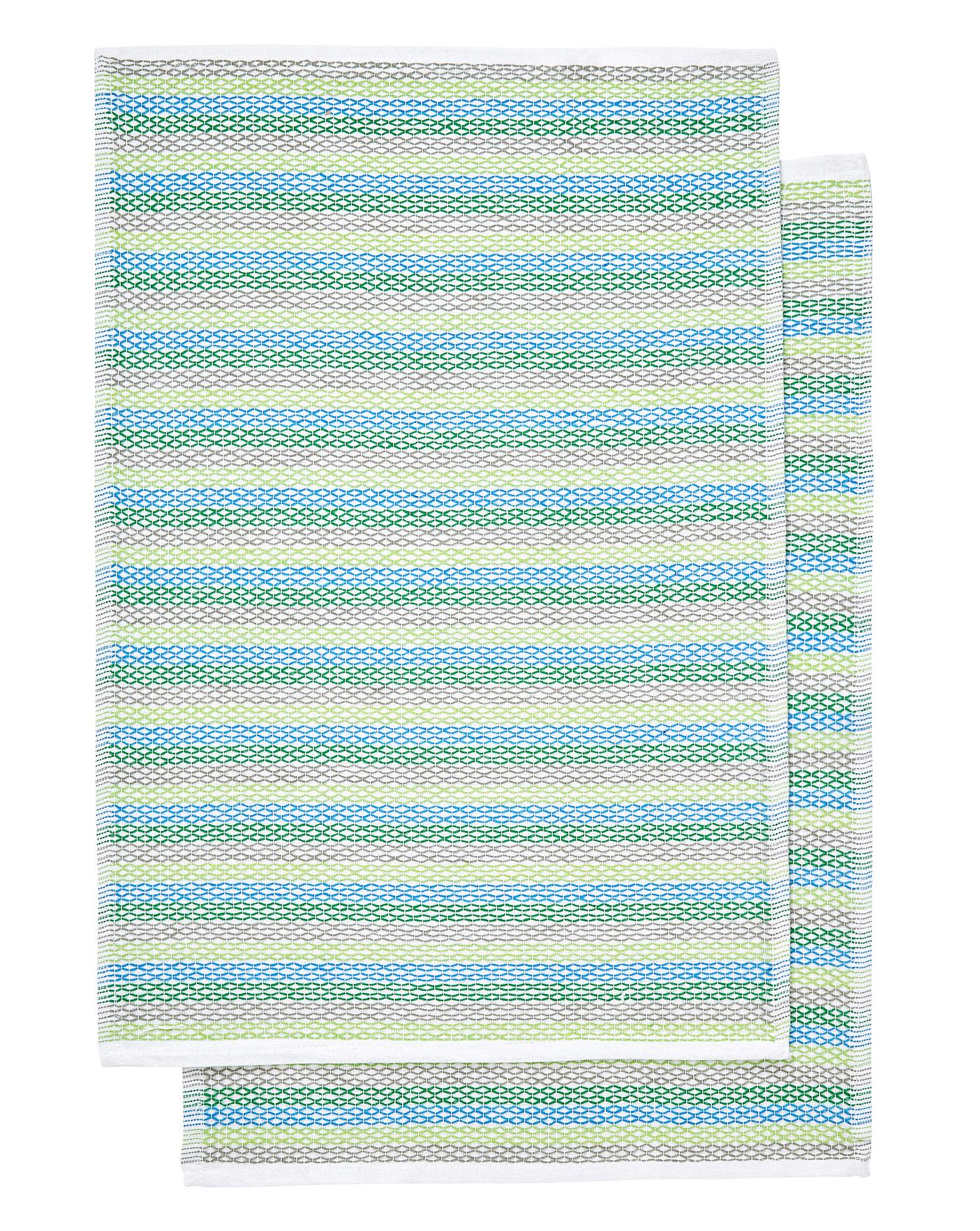 blue tea towels