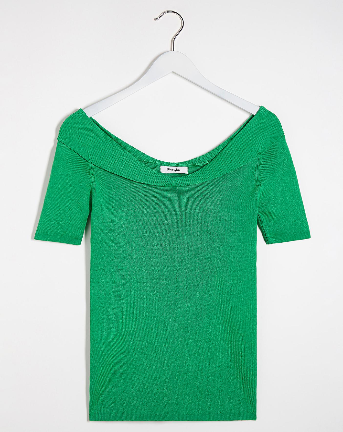 green short sleeve jumper