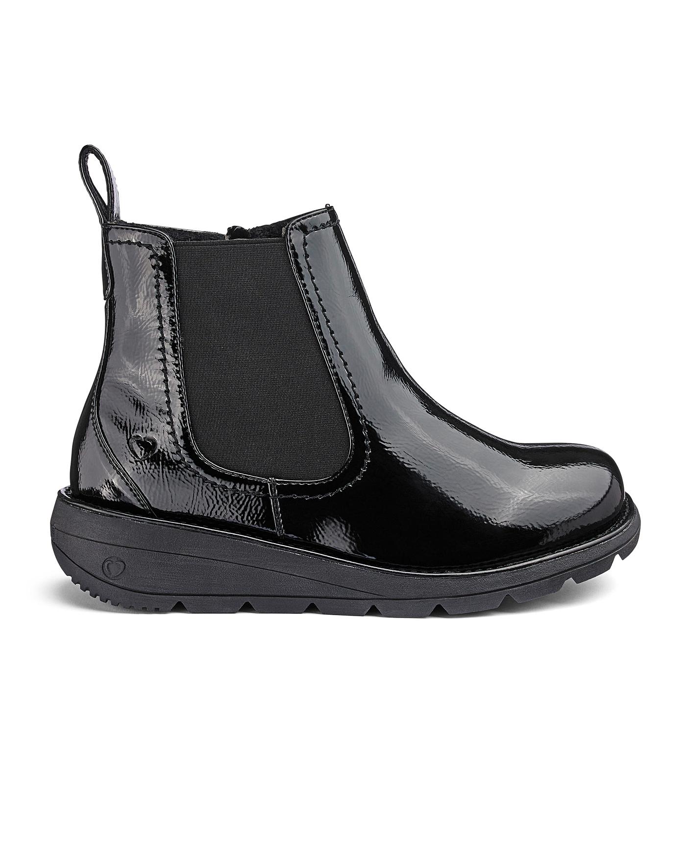 heavenly feet black ankle boots