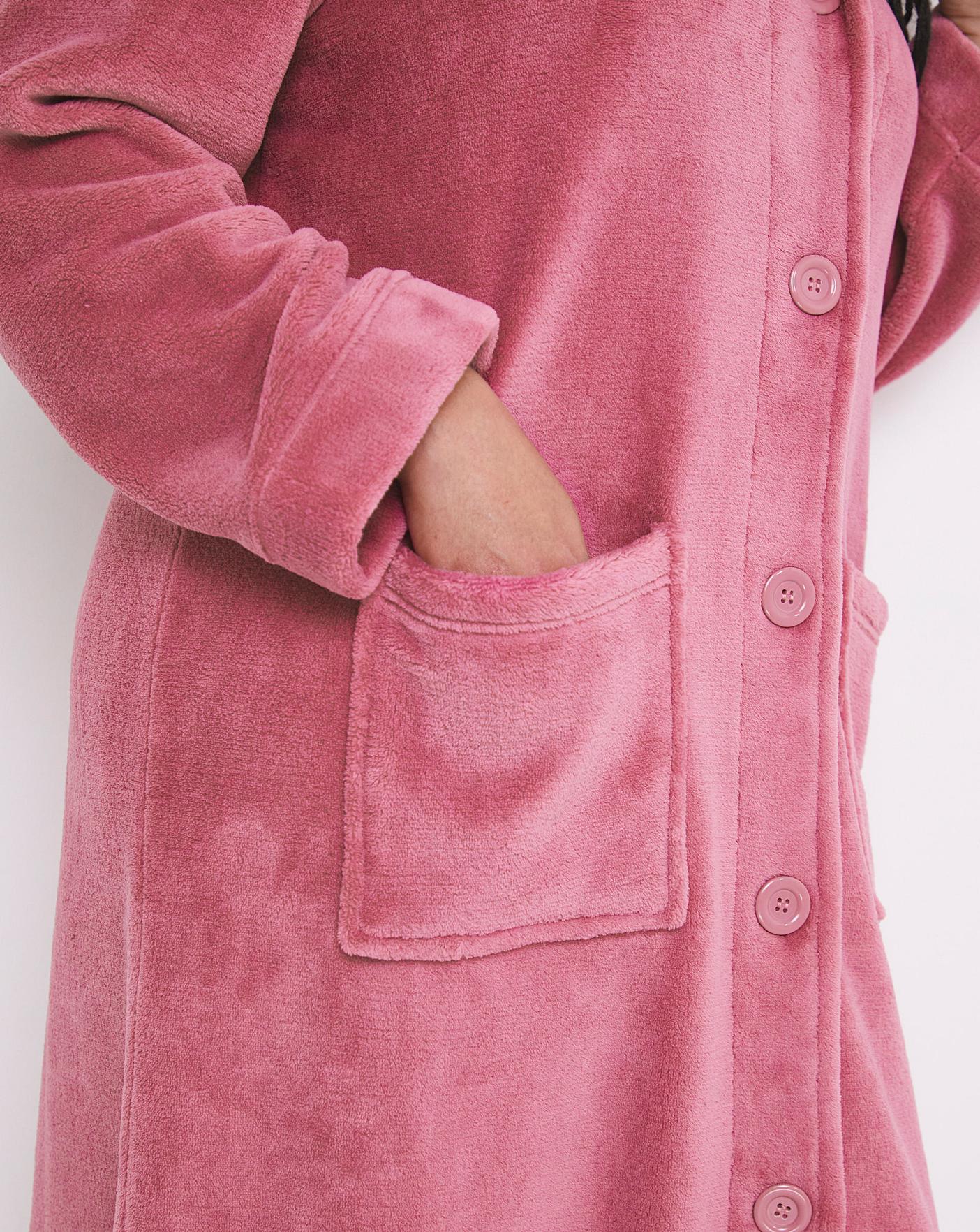 Pretty Secrets Button Dressing Gown Fashion World