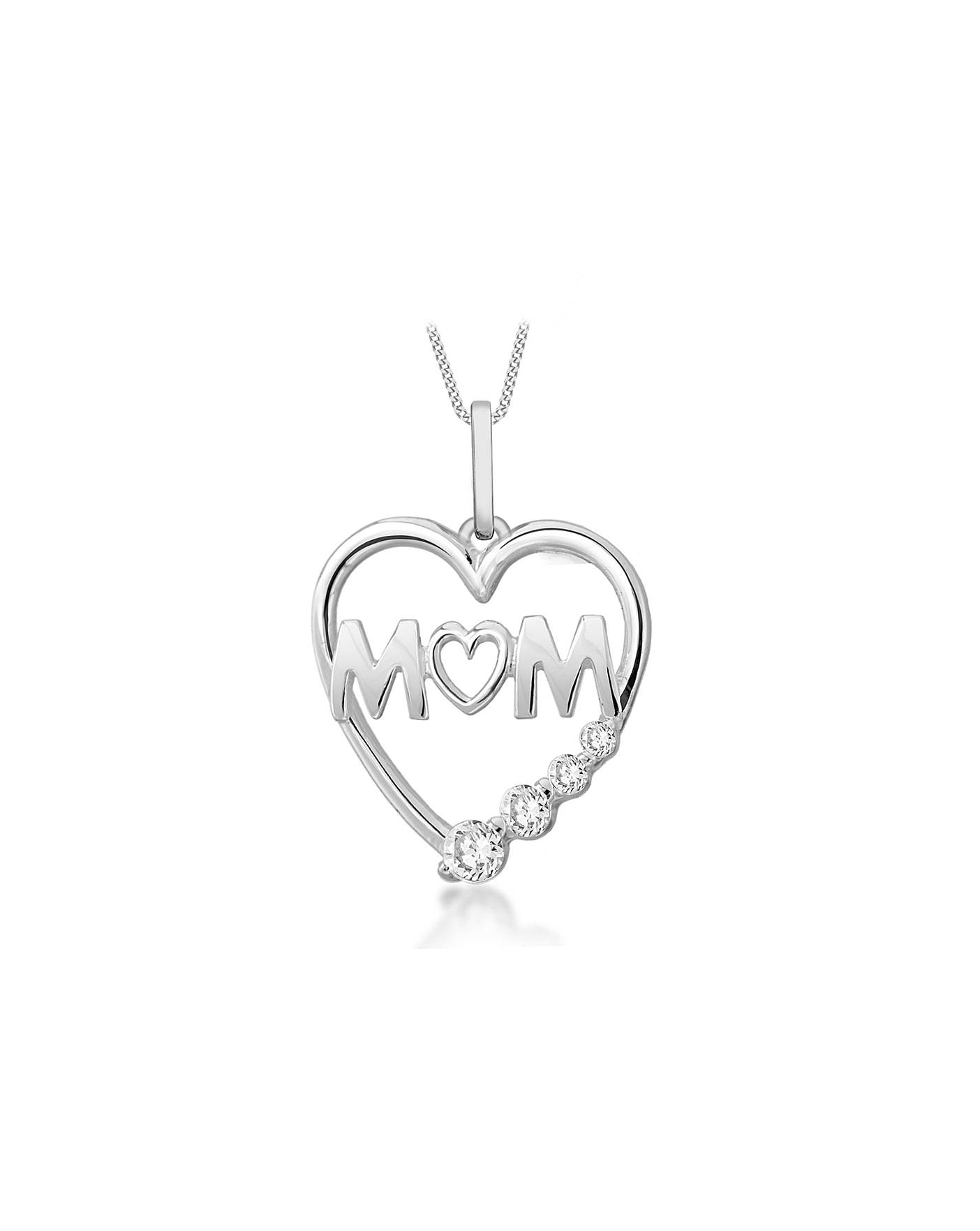 mum heart necklace