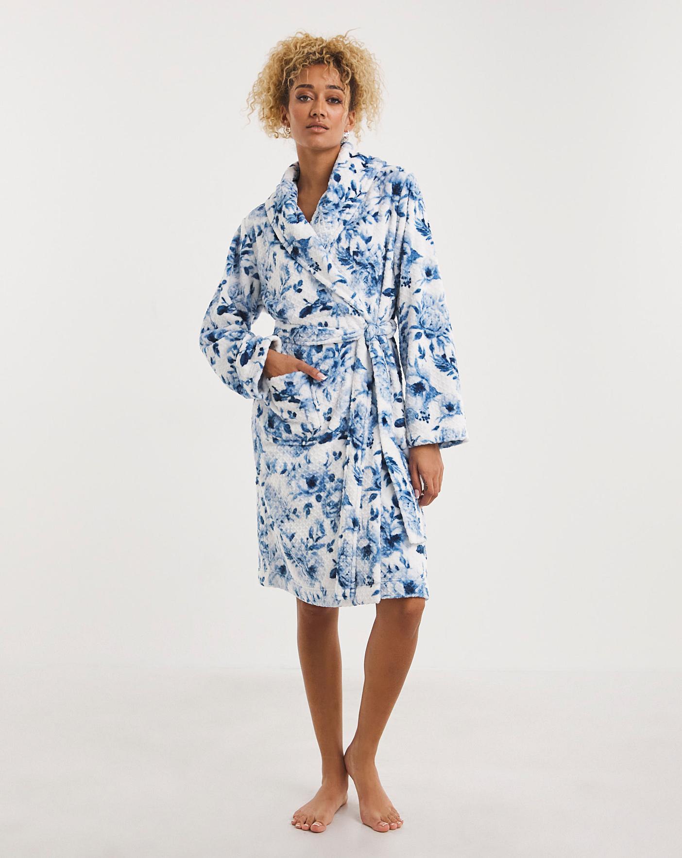 Pretty Secrets Cosy Fleece Dressing Gown | Oxendales