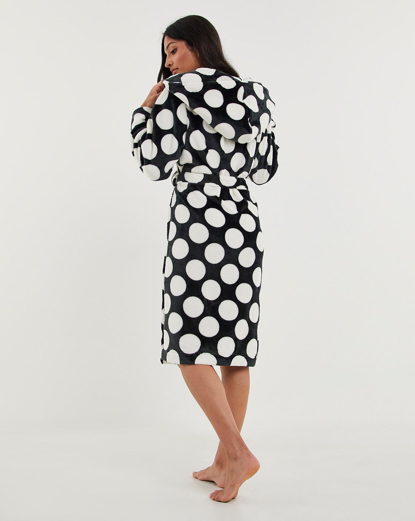 Pretty Secrets Cosy Spot Fleece Gown J D Williams