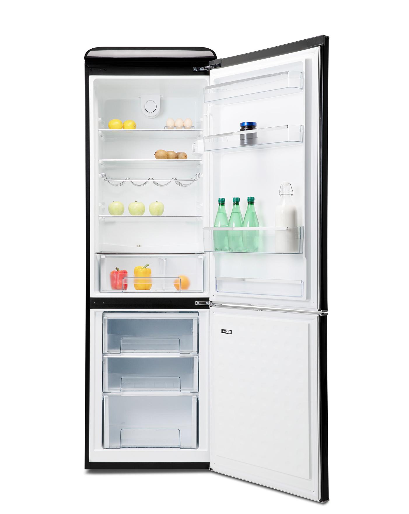 Galanz 300L Retro Fridge Freezer Black Marisota