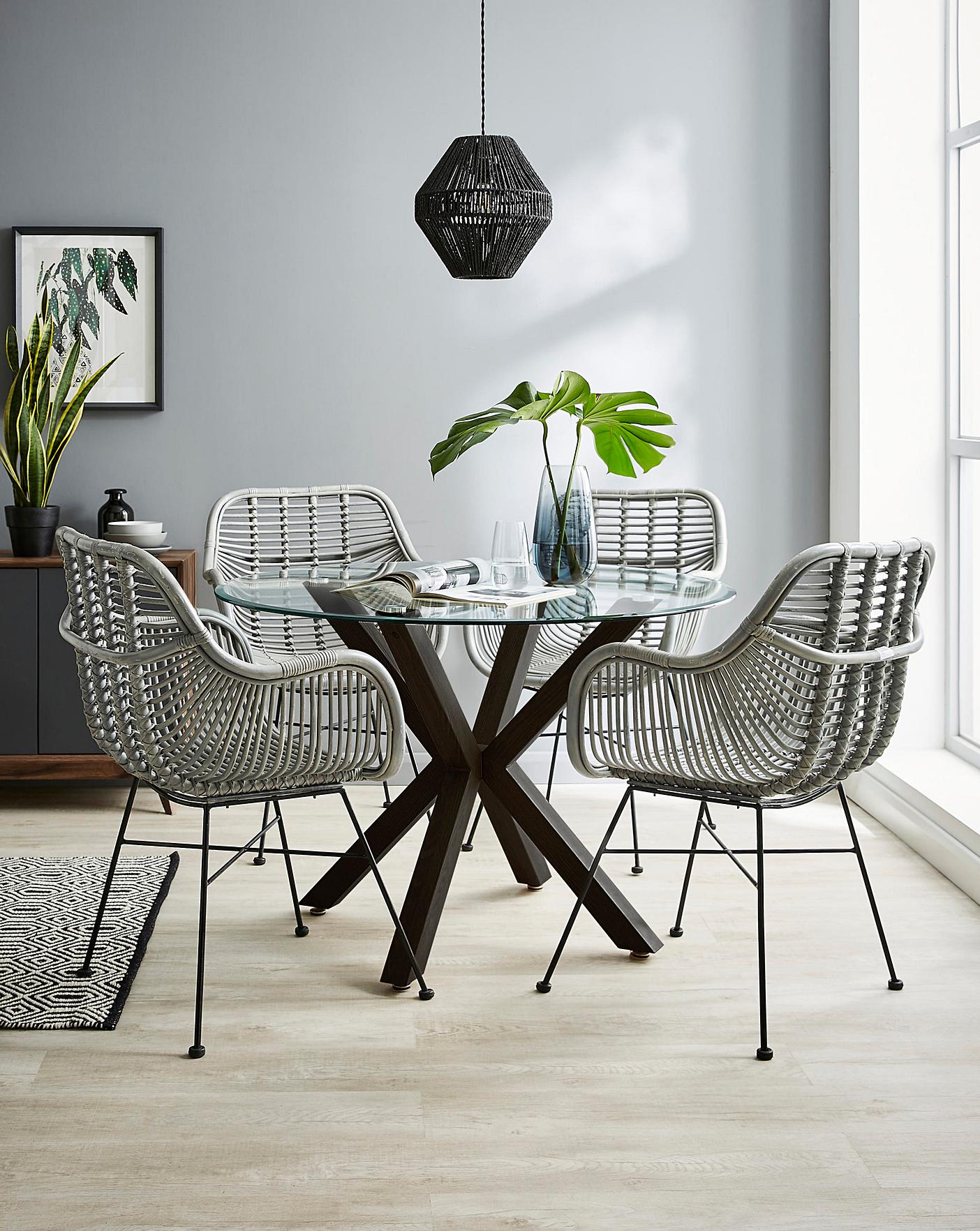 wicker dining room chairs for sale