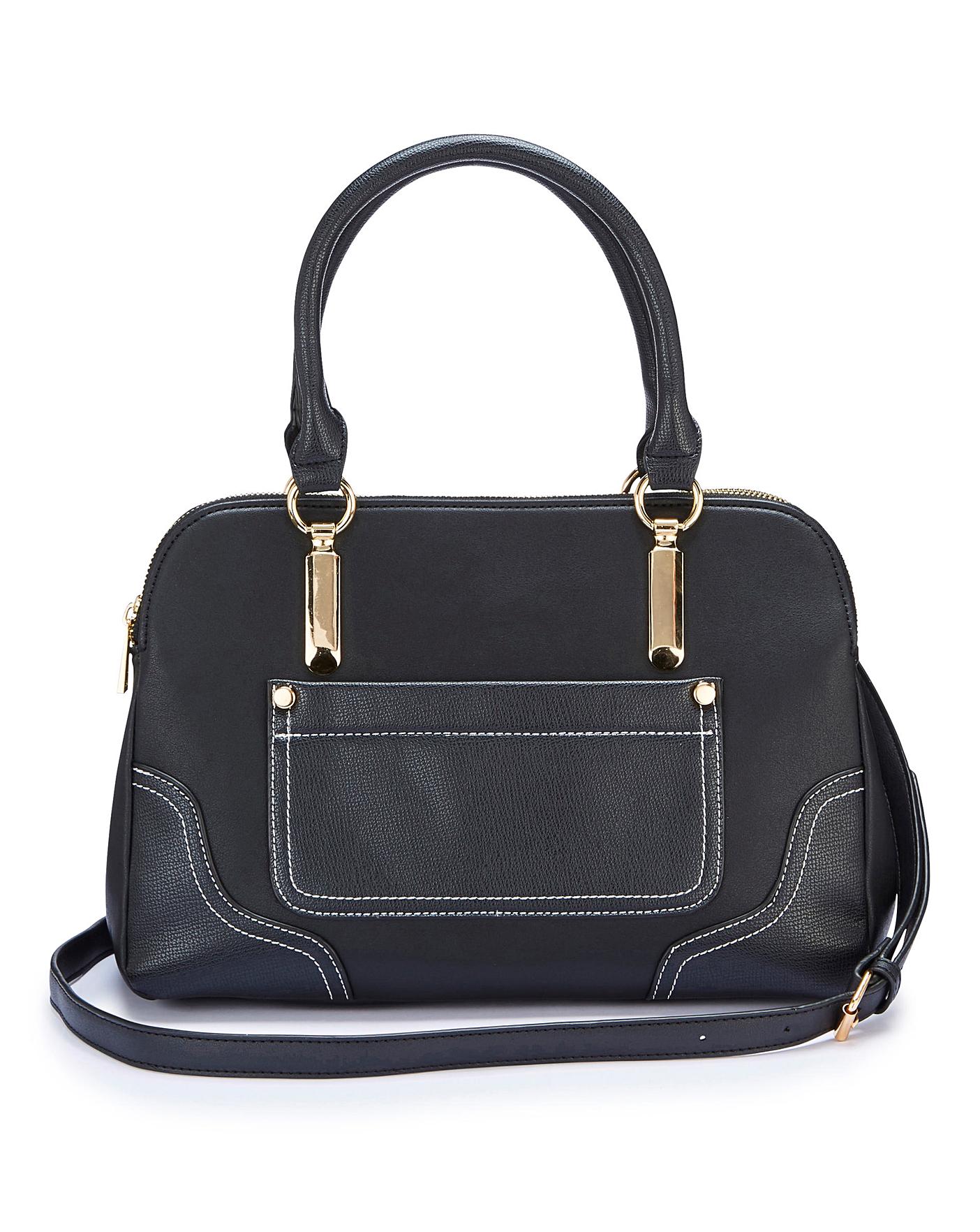 black bag with compartments