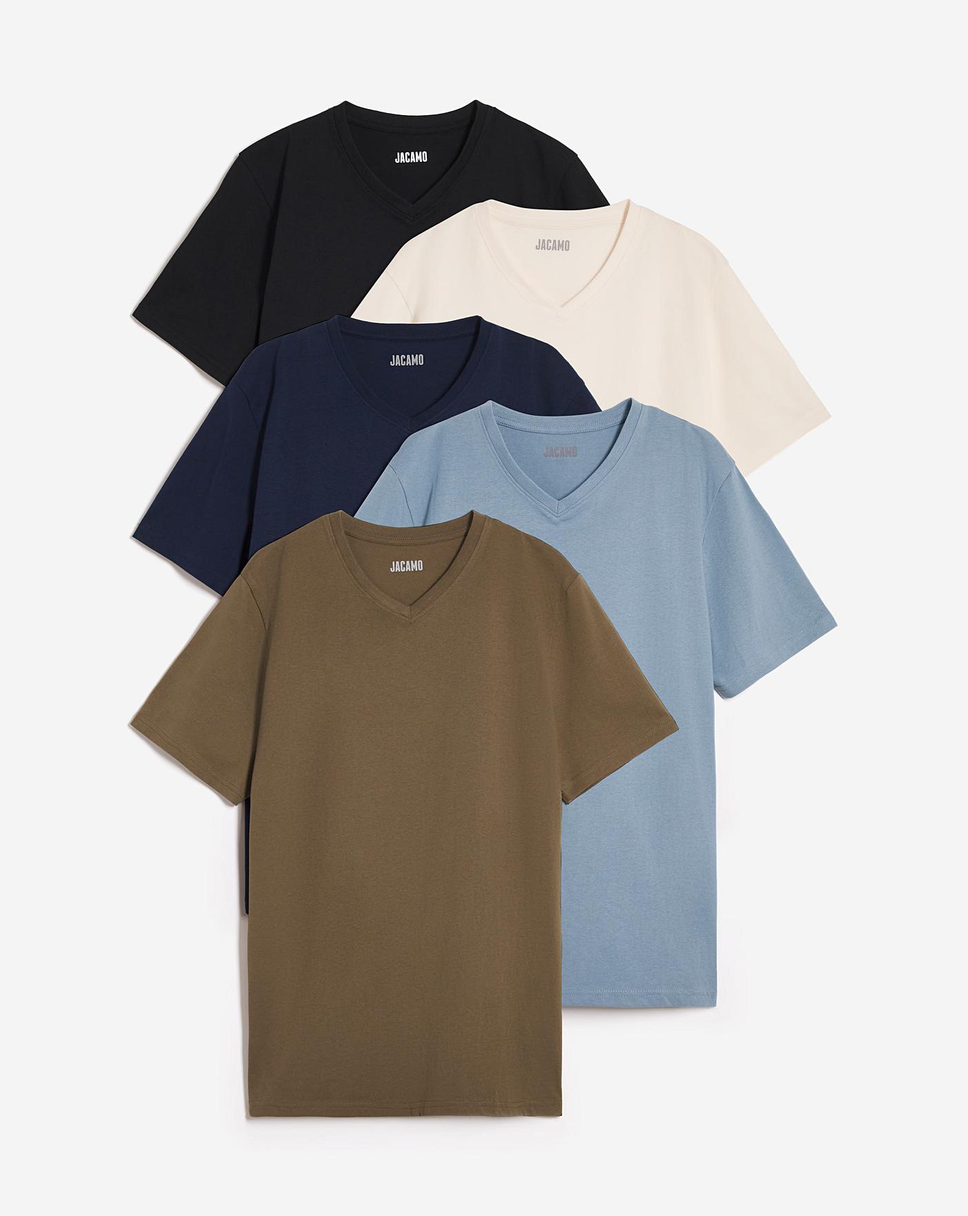 Mens v clearance neck t shirts