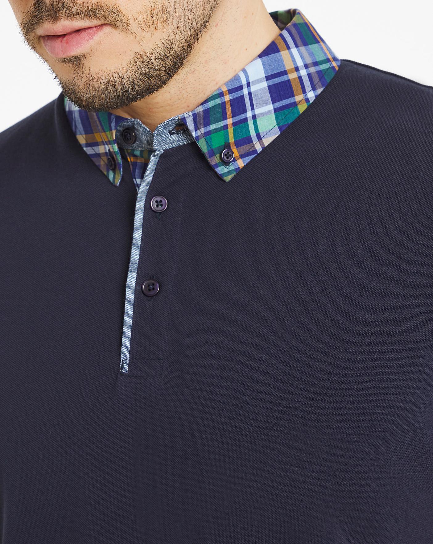 Checked Collar Party Polo | Oxendales