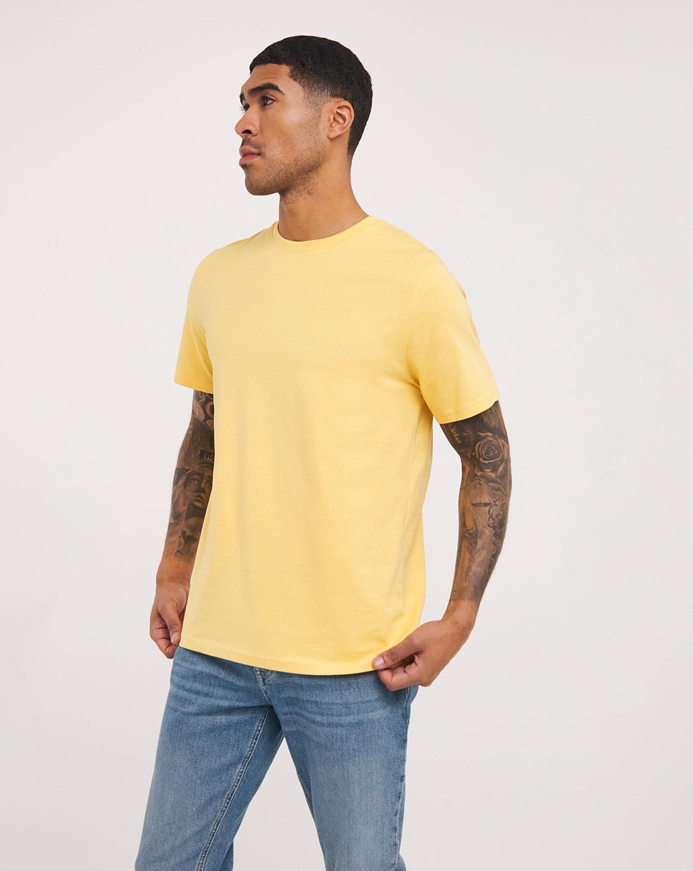 mustard v neck t shirt