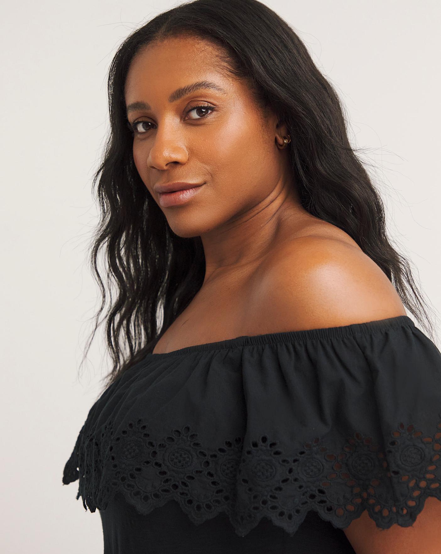 Joe Browns Broderie Frill Tee J D Williams